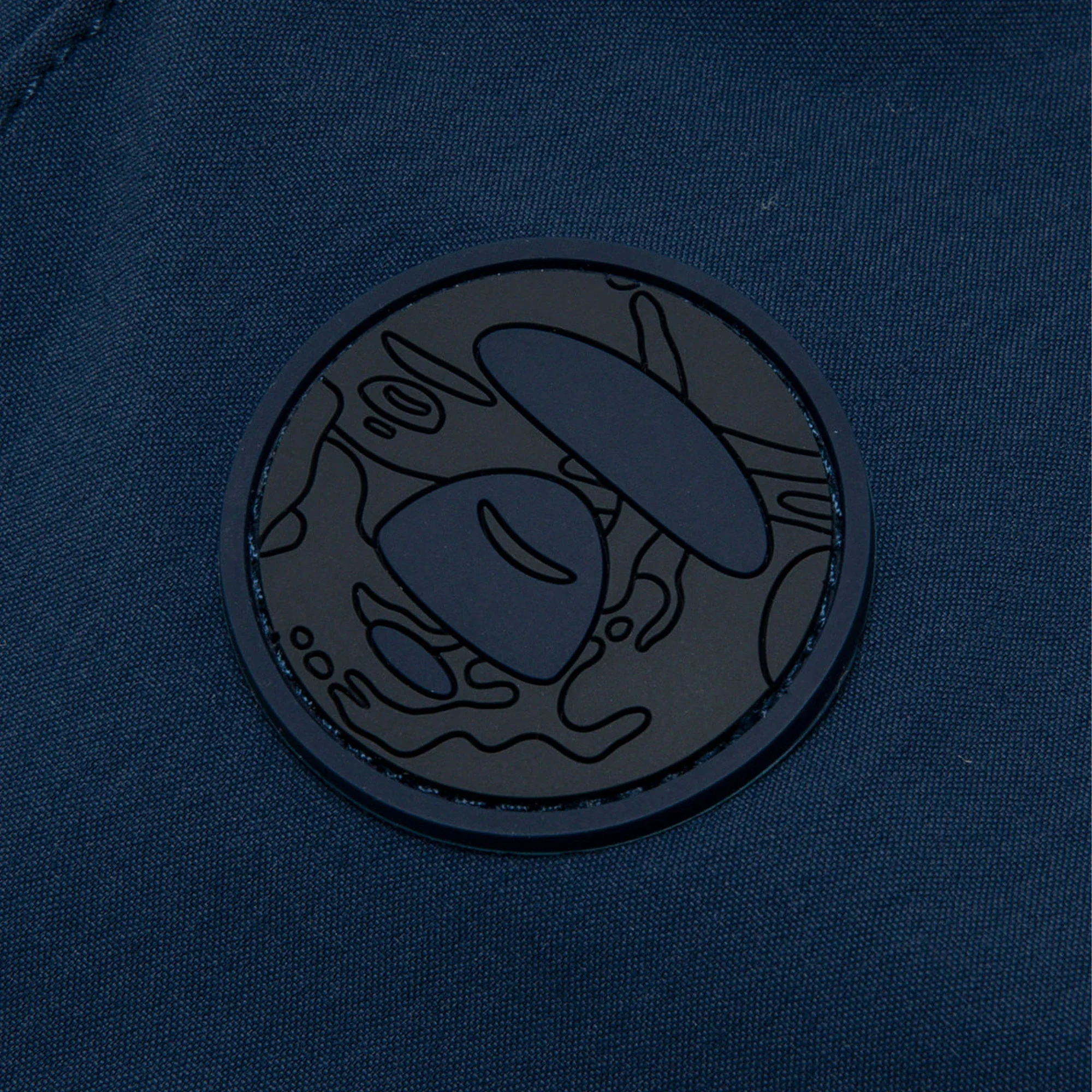 AAPE Moonface Patch Nylon Pants 'Navy' - Image 4