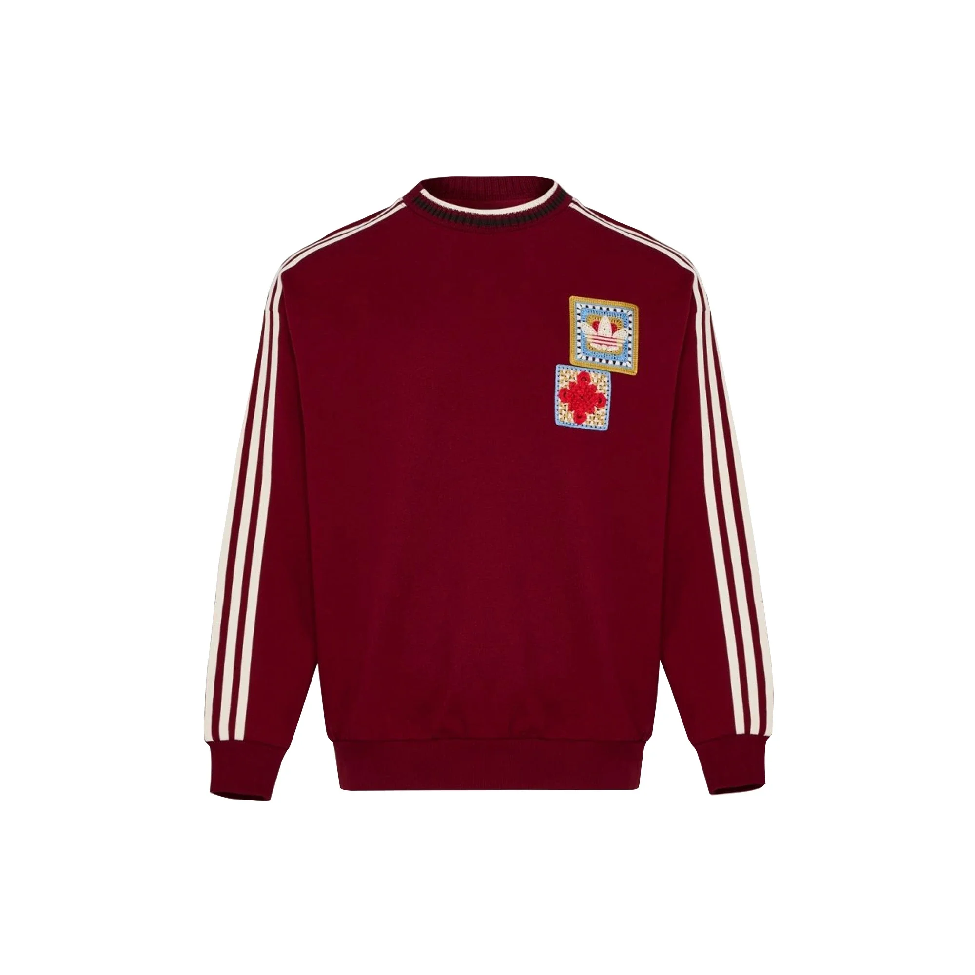 Adidas Crafted Crewneck Jumper (Asia Sizing) 'Burgundy' (2026)
