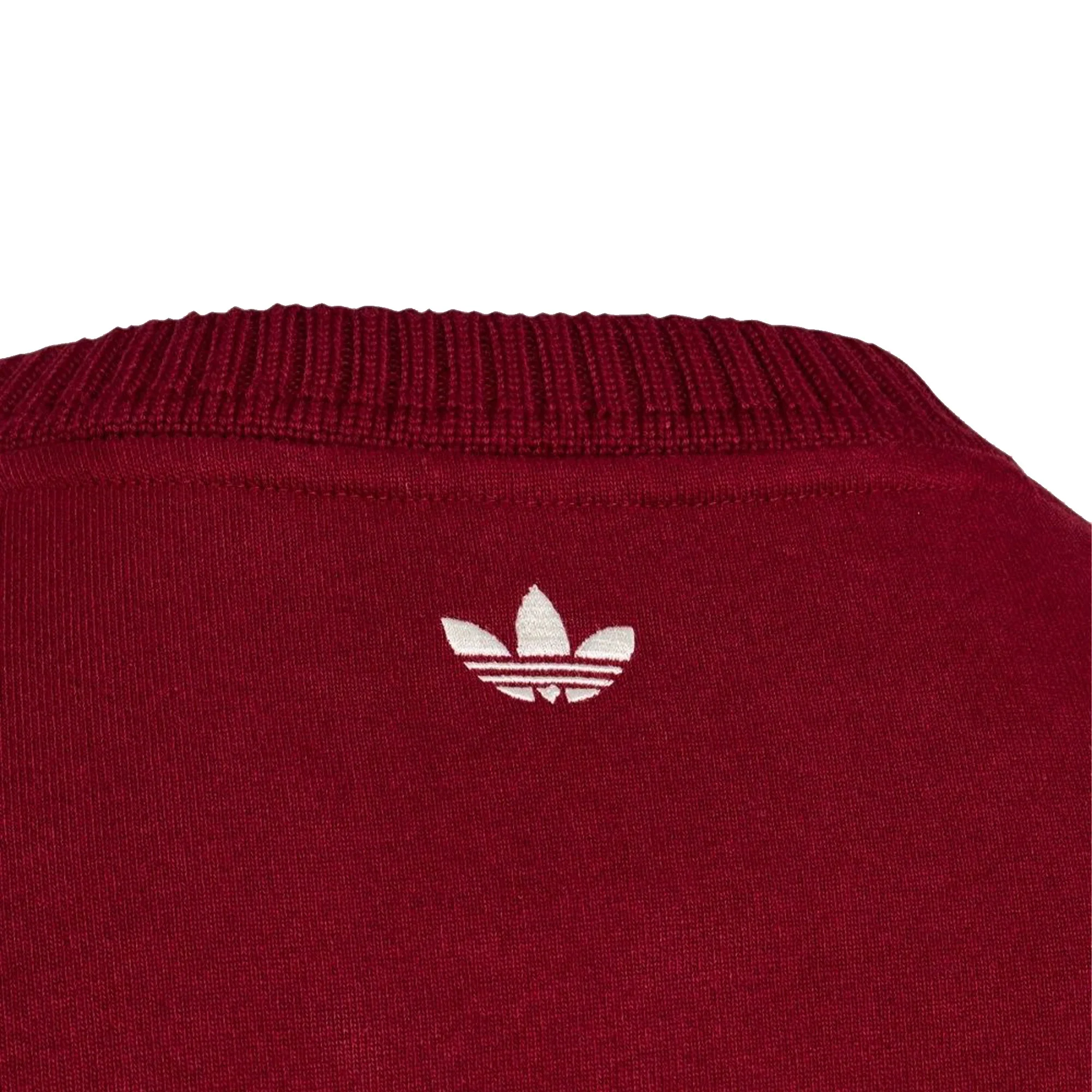 Adidas Crafted Crewneck Jumper (Asia Sizing) 'Burgundy' (2026) - Image 2