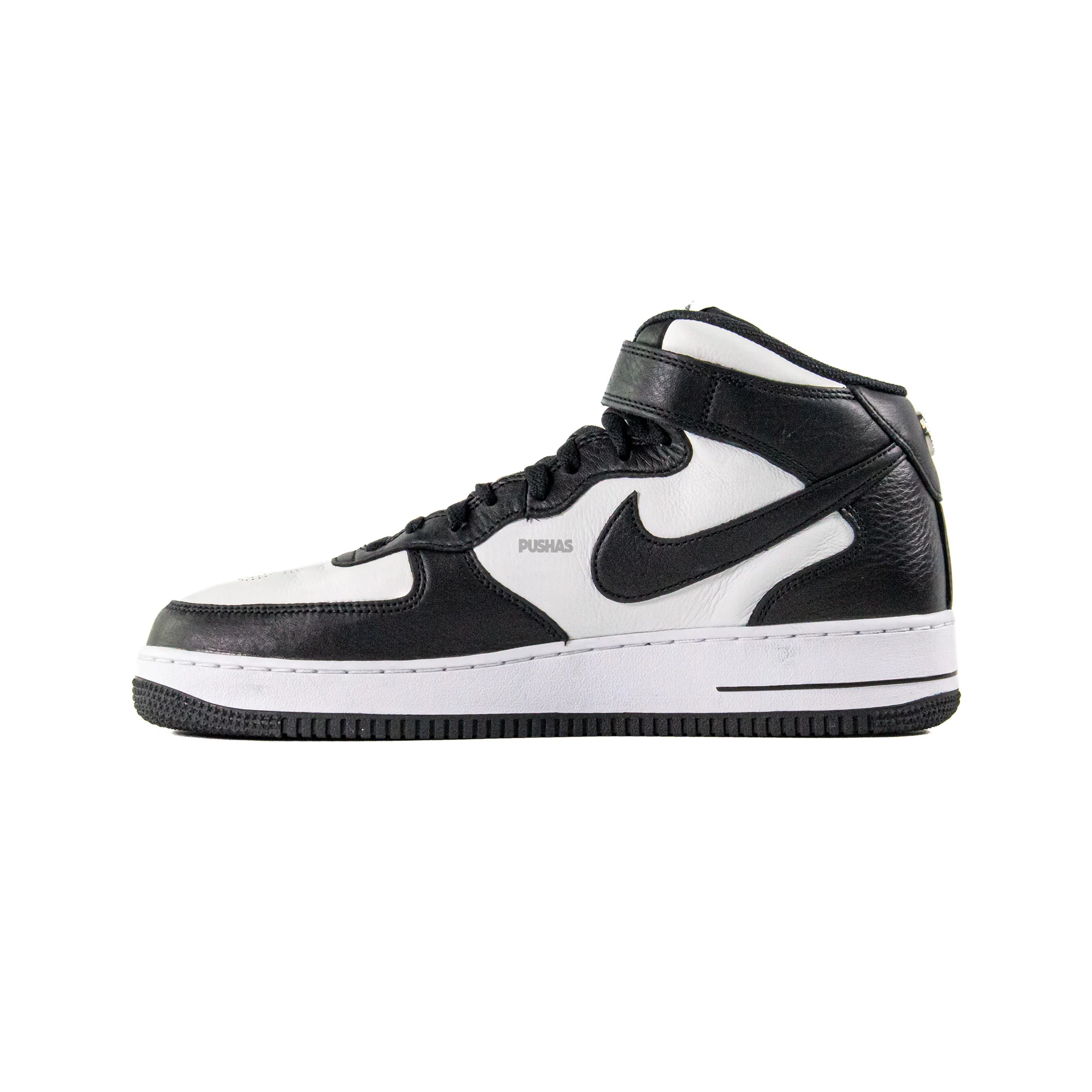 Nike Air Force 1 Mid Stussy 'Light Bone Black' (2022) - Image 3