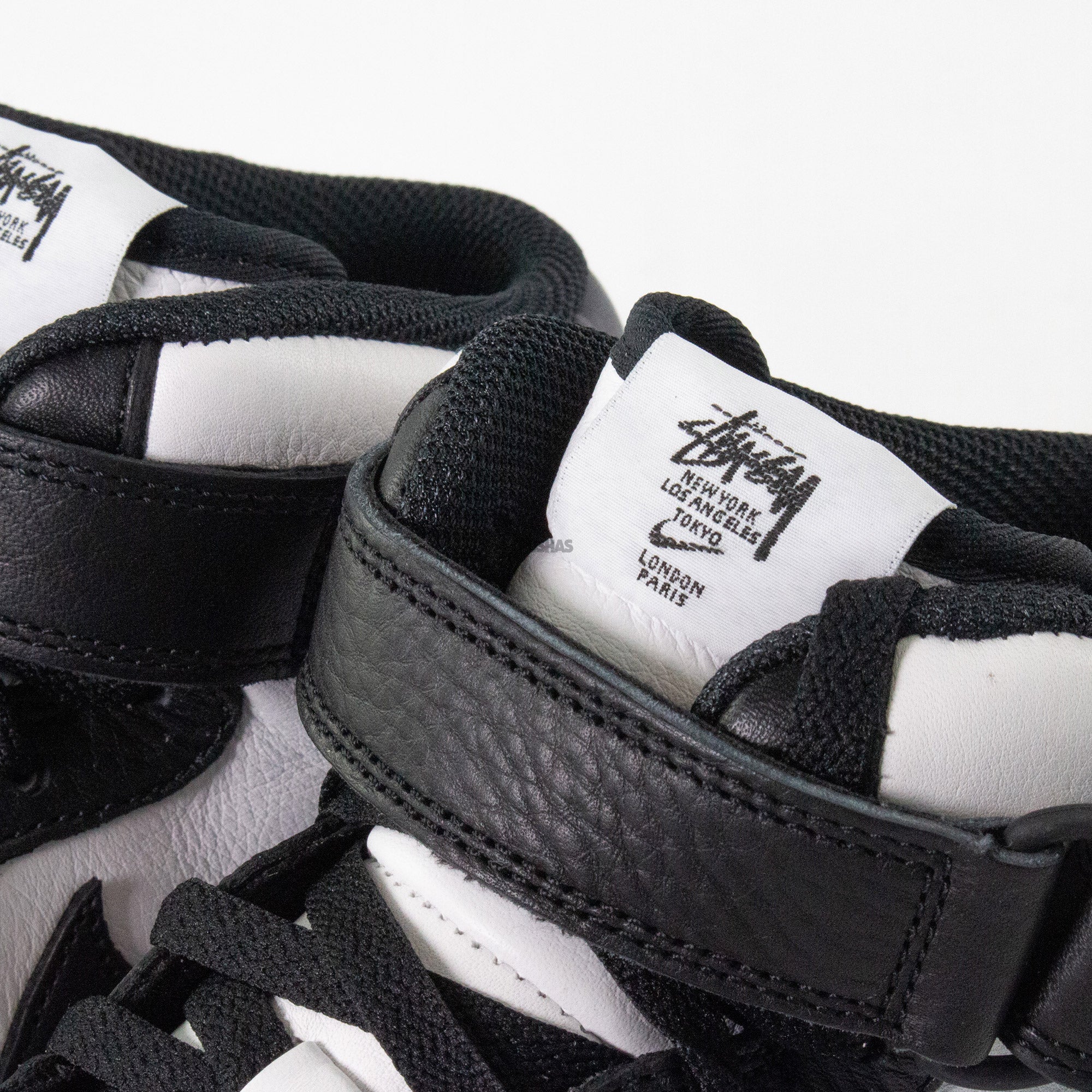 Nike Air Force 1 Mid Stussy 'Light Bone Black' (2022) - Image 8