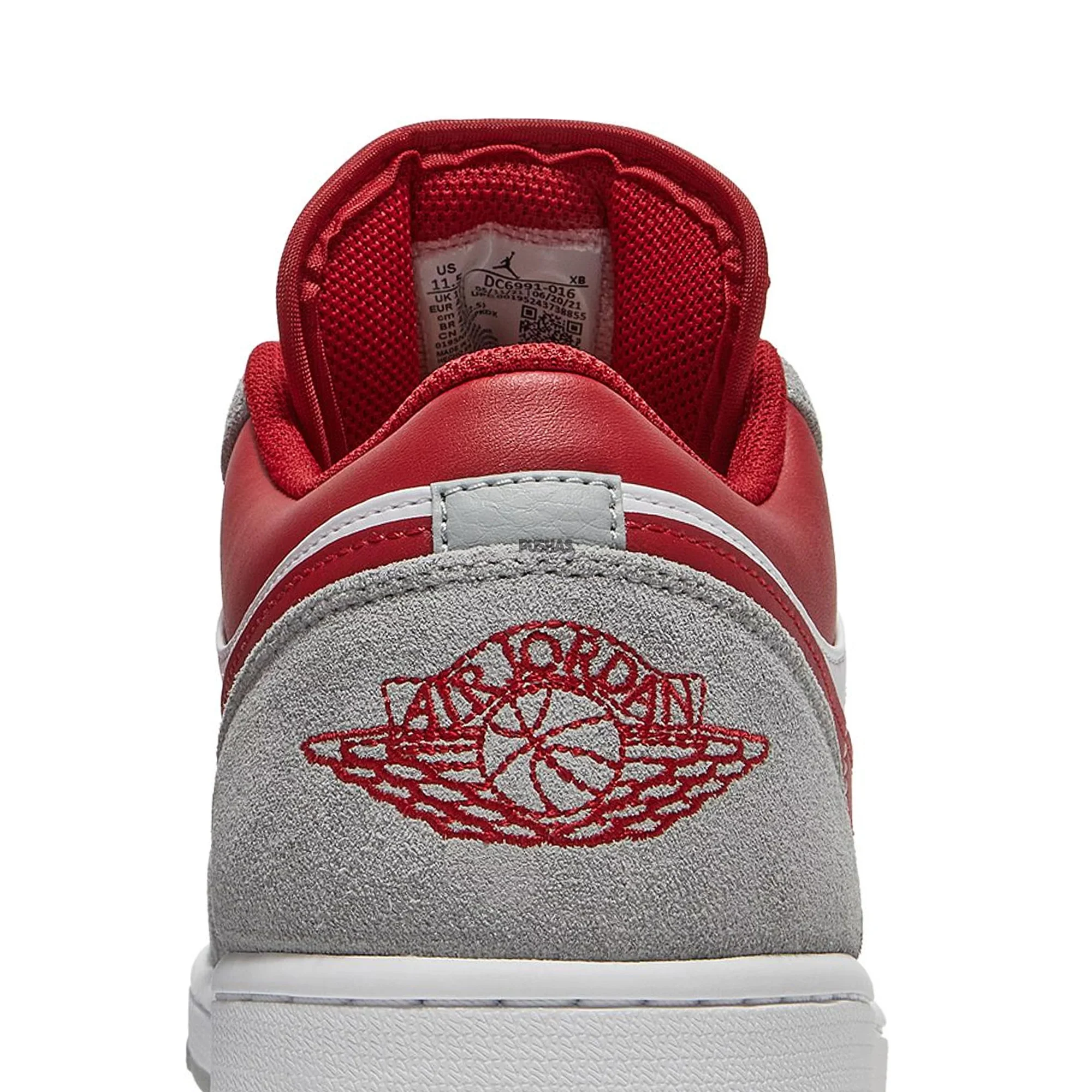 Air Jordan 1 Low SE 'Light Smoke Grey Gym Red' (2021) - Image 3