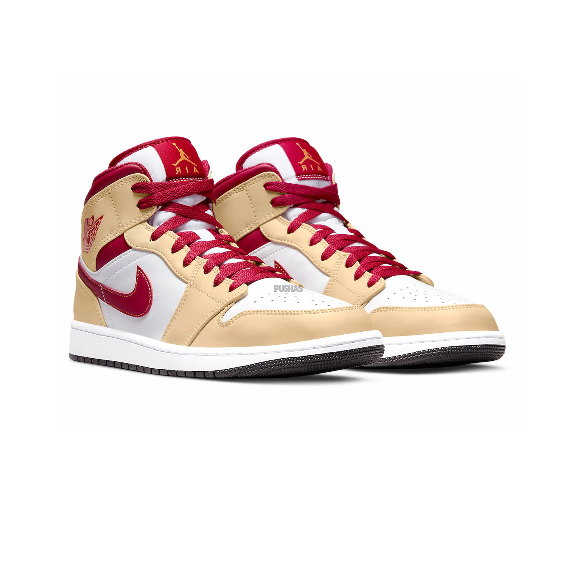 Air Jordan 1 Mid 'Beige White Red' (2022) - Image 2