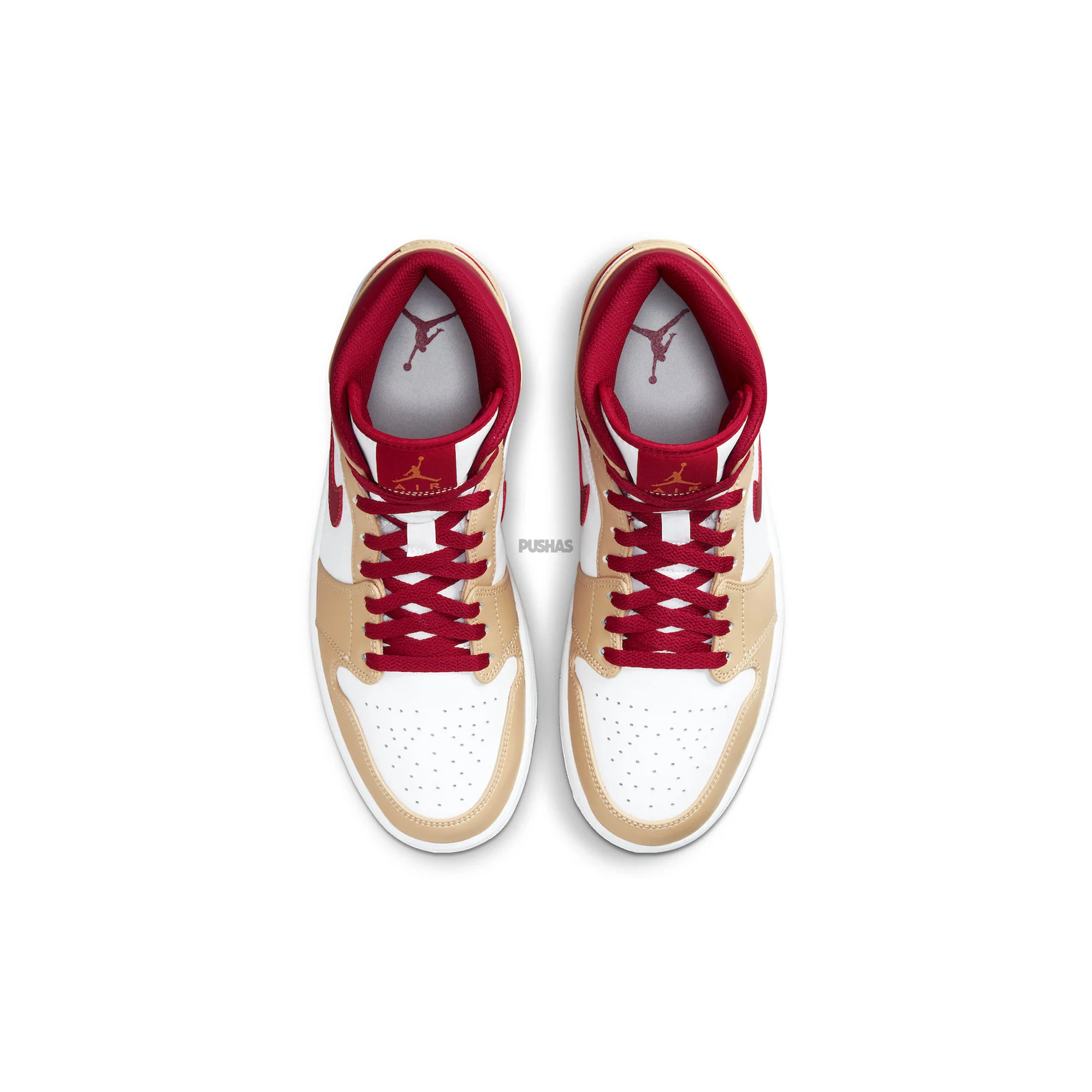 Air Jordan 1 Mid 'Beige White Red' (2022) - Image 4