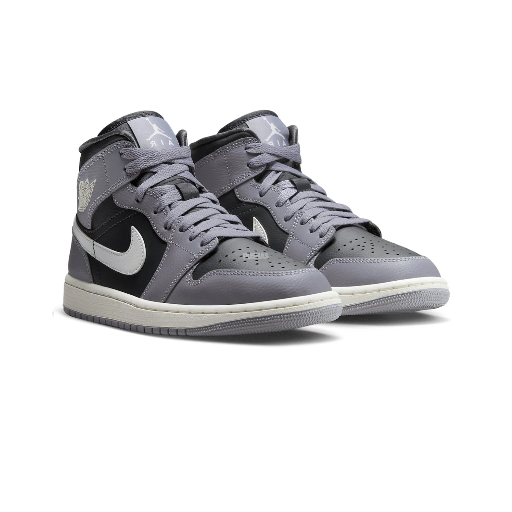 Air Jordan 1 Mid 'Cement Grey' Women's (2023) - Image 2