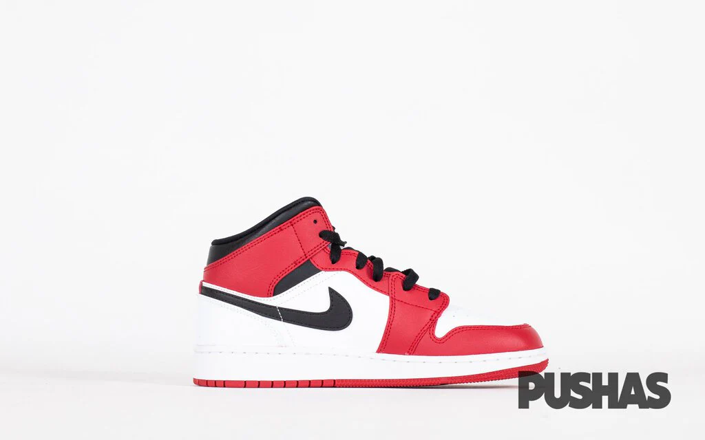 Air Jordan 1 Mid 'Chicago White Heel' - Image 4