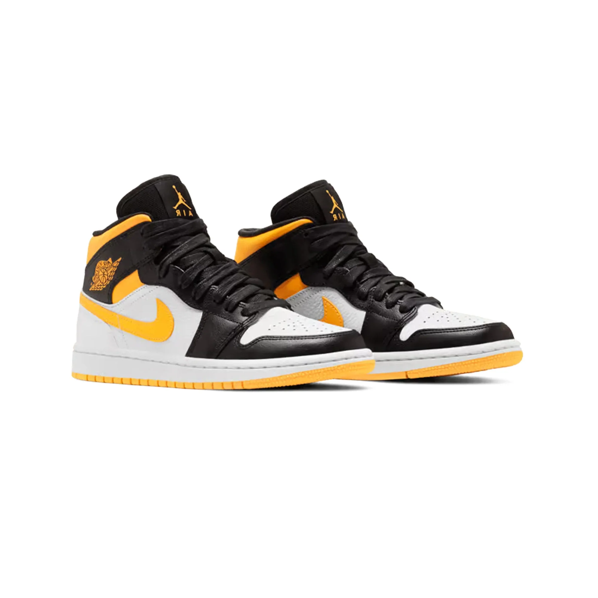 Air Jordan 1 Mid 'Laser Orange Black' Women's (2020) - Image 2