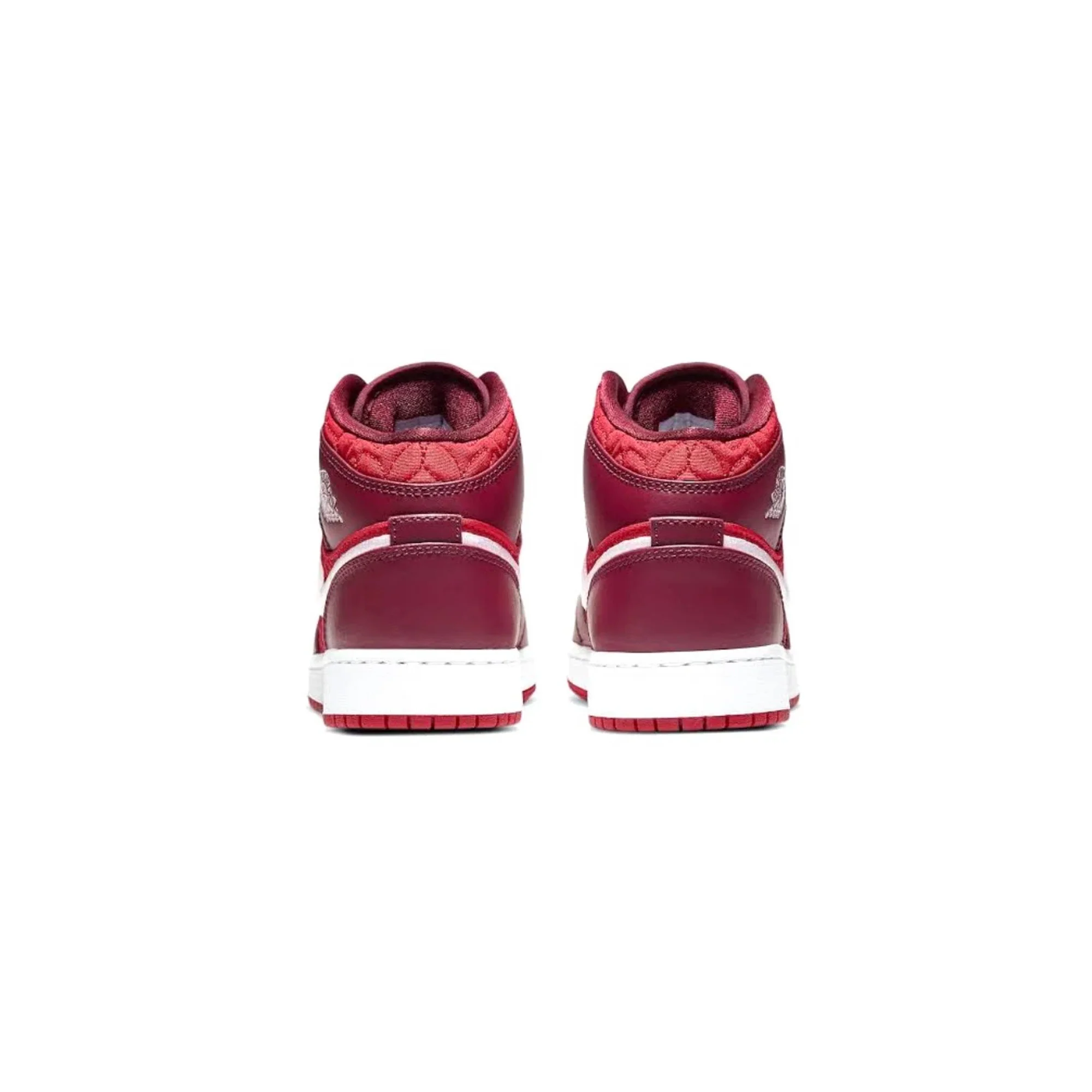 Air Jordan 1 Mid 'Red Quilt' GS - Image 4