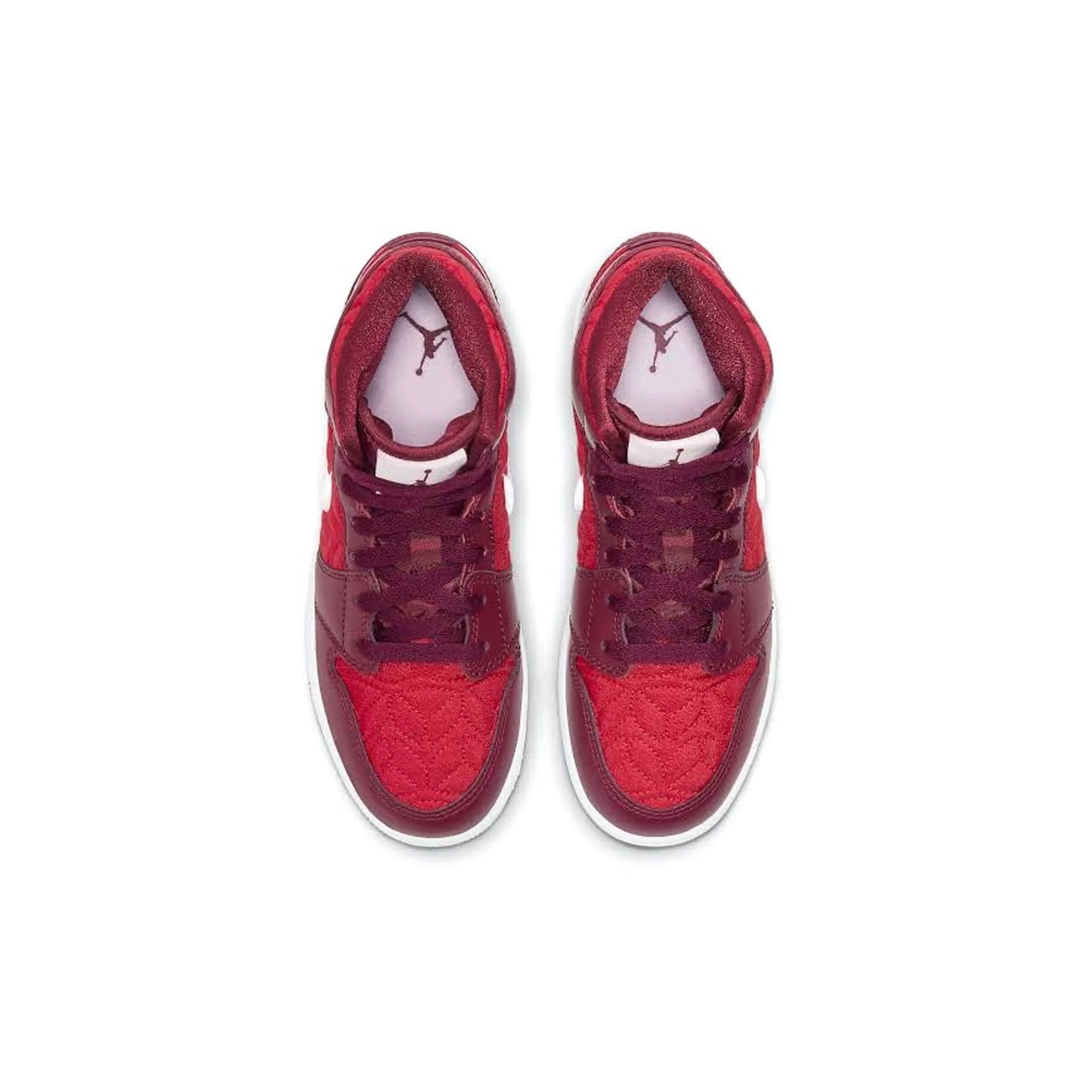 Air Jordan 1 Mid 'Red Quilt' GS - Image 5