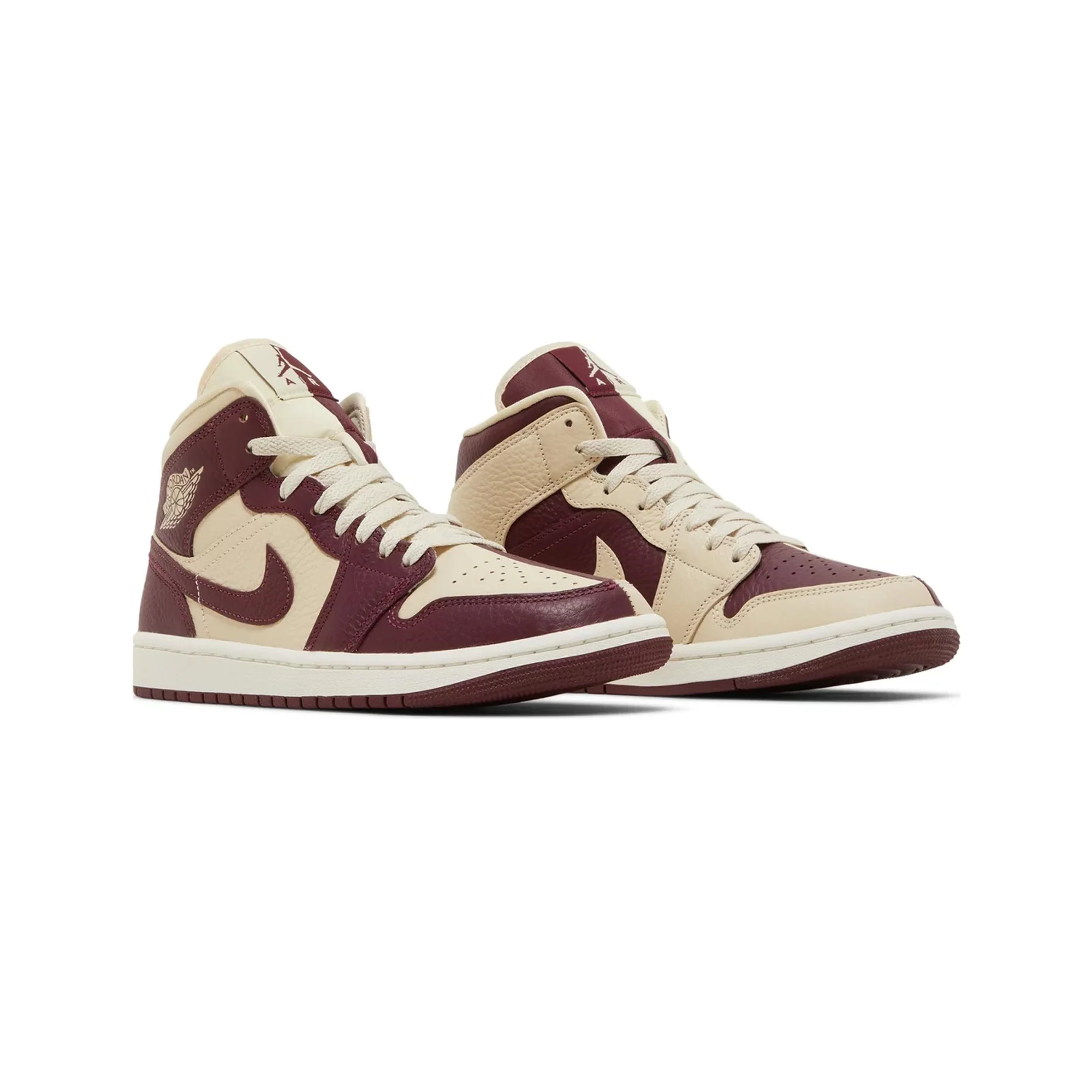 Air Jordan 1 Mid SE 'Split Beach Cherrywood Red' Women's (2022) - Image 2