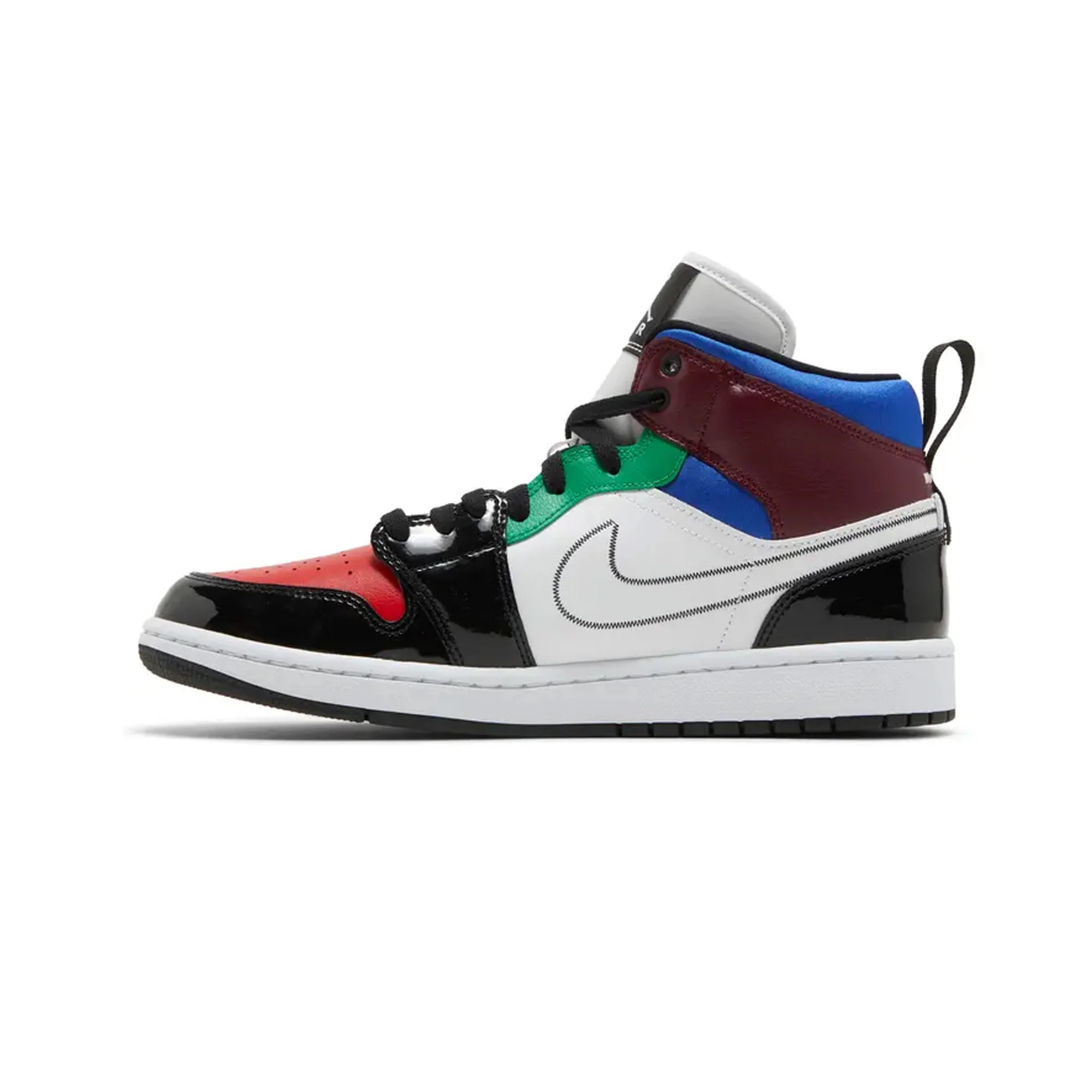 Air Jordan 1 Mid W SE 'Black White Multi-Color' - Image 3