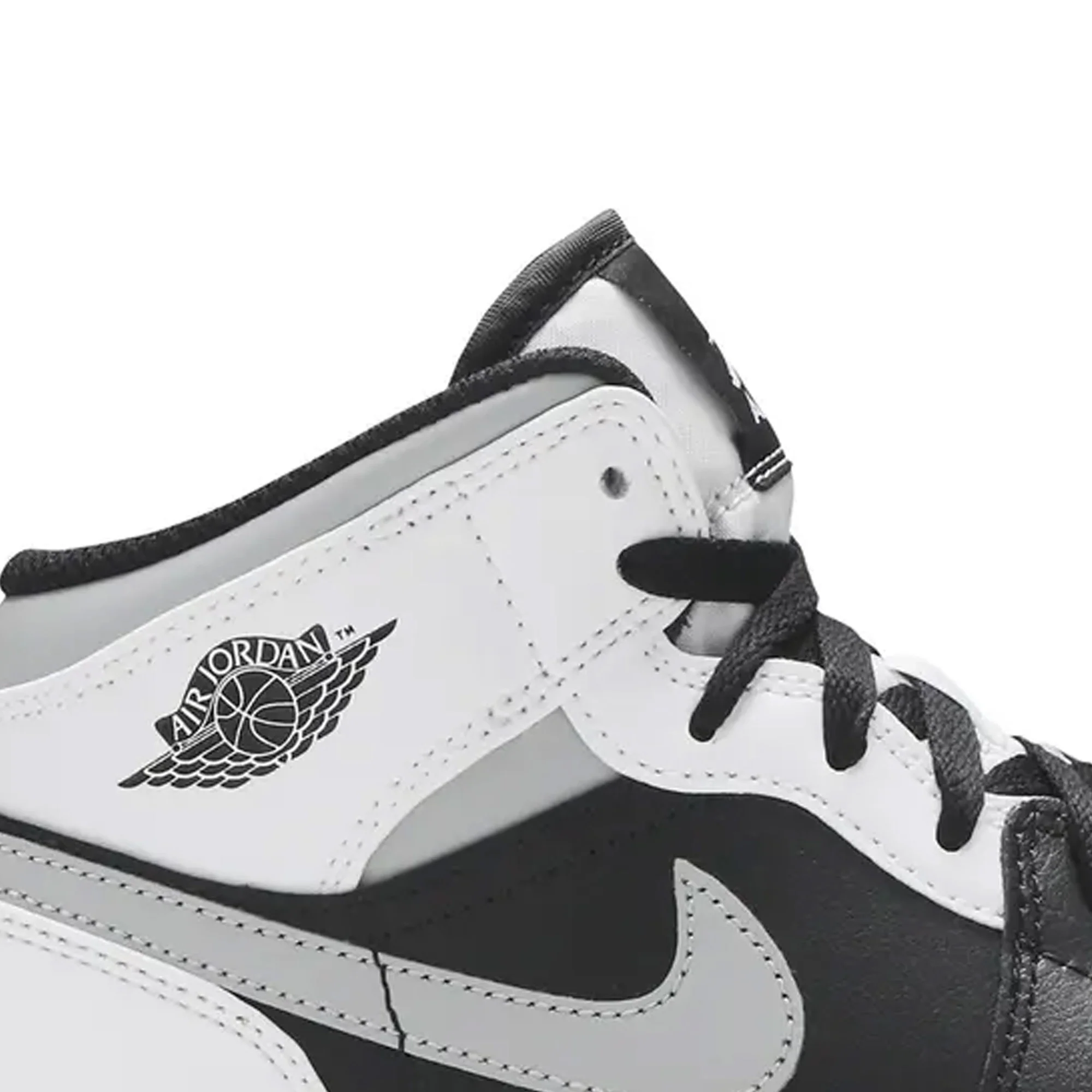 Air Jordan 1 Mid 'White Shadow' GS - Image 6