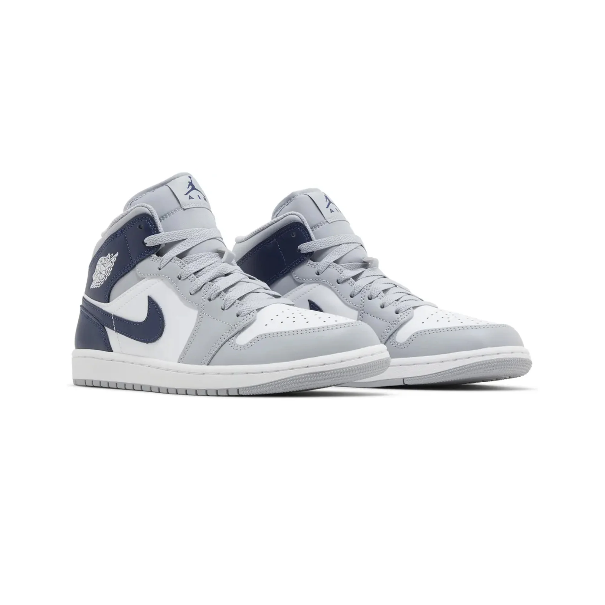 Air Jordan 1 Mid 'Wolf Grey Midnight Navy' (2024) - Image 2