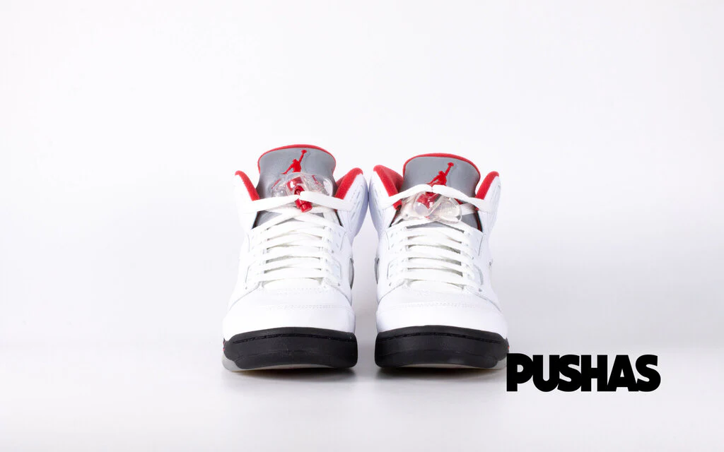 Air Jordan 5 Retro 'Fire Red Silver Tongue' GS (2020) - Image 2