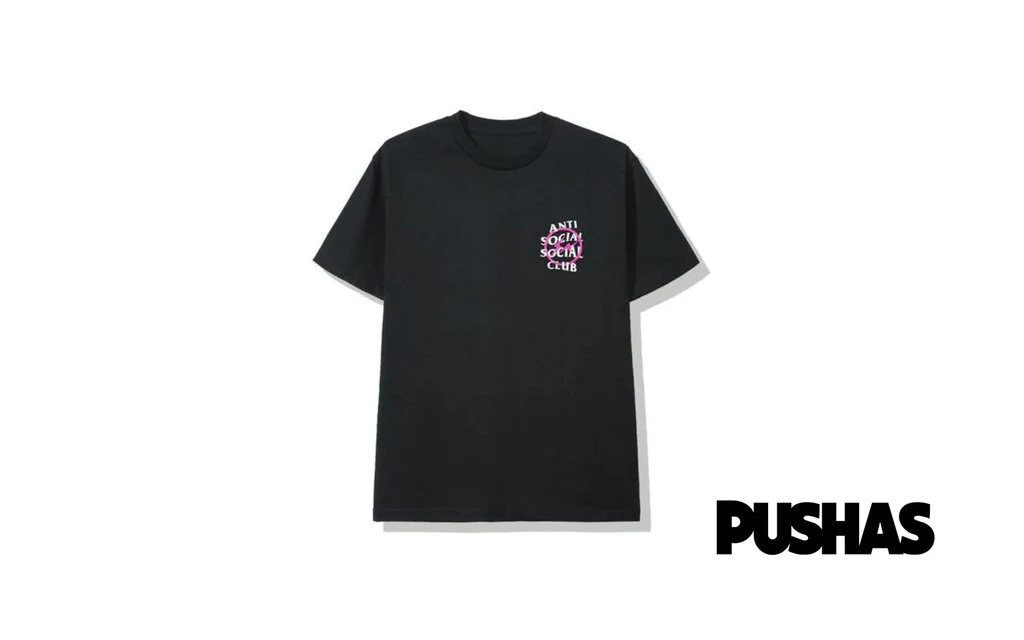 Anti Social Social Club x Fragment 'Pink Bolt' Tee (2019) - Image 2