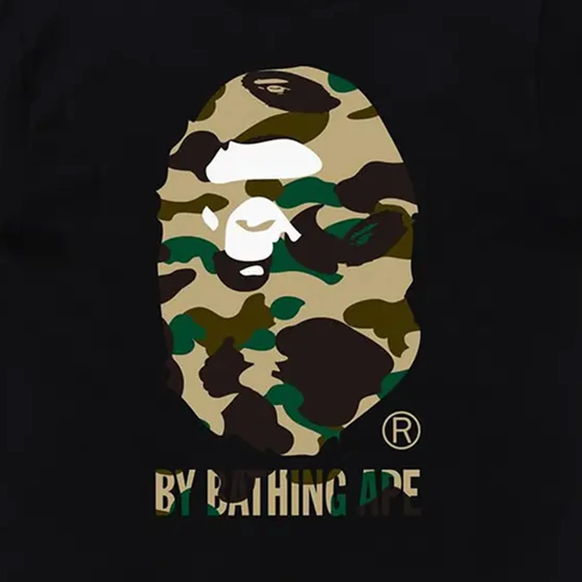 BAPE 1st Camo By Bathing Ape Tee 'Black / Yellow' - Image 2