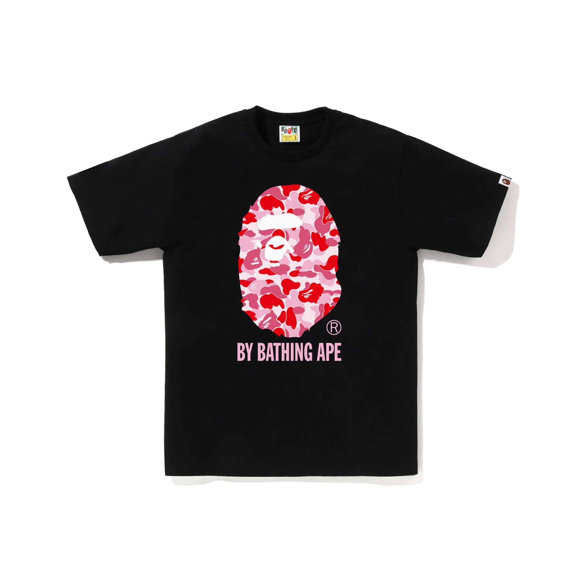 BAPE ABC Camo By Bathing Ape Tee 'Black / Pink'