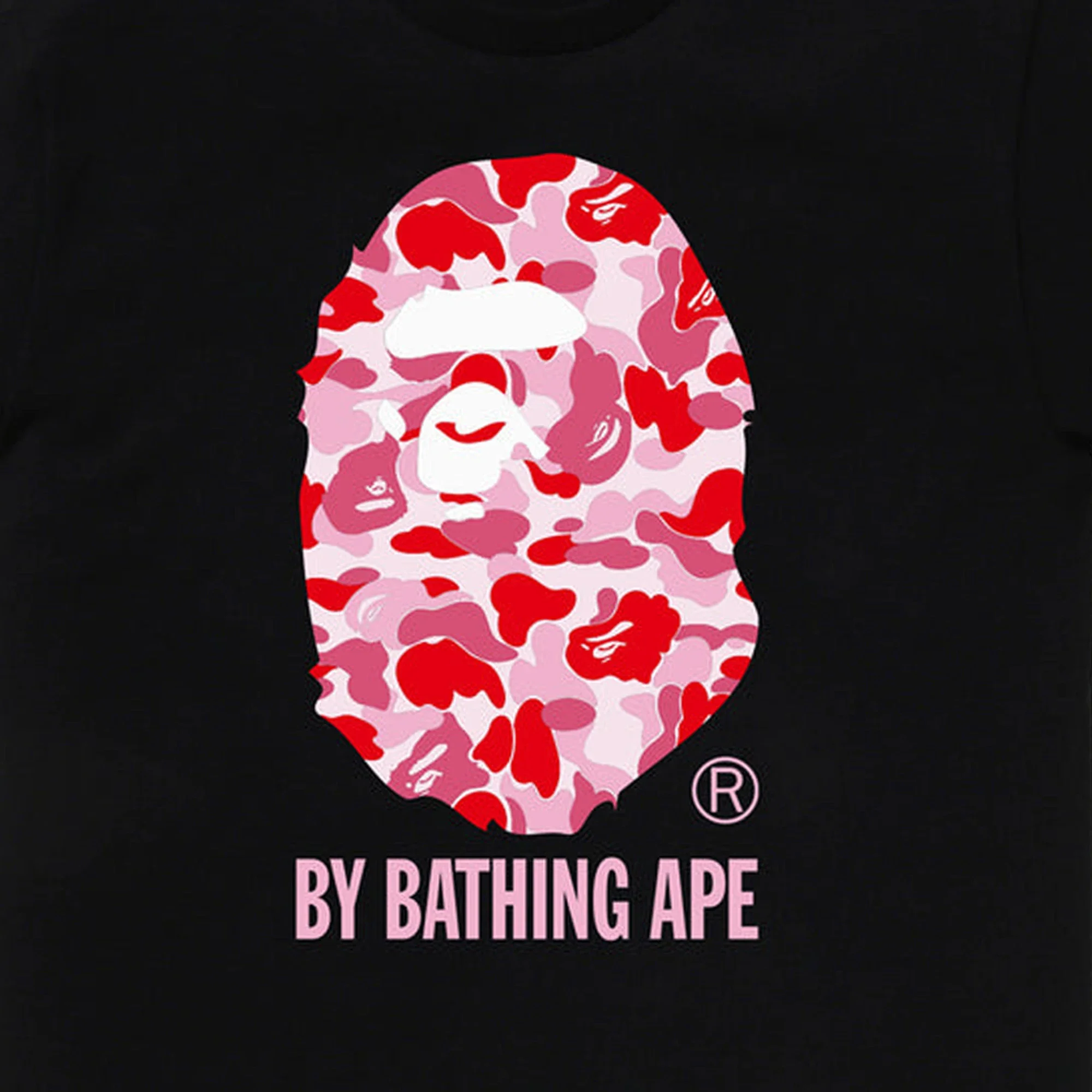 BAPE ABC Camo By Bathing Ape Tee 'Black / Pink' - Image 2