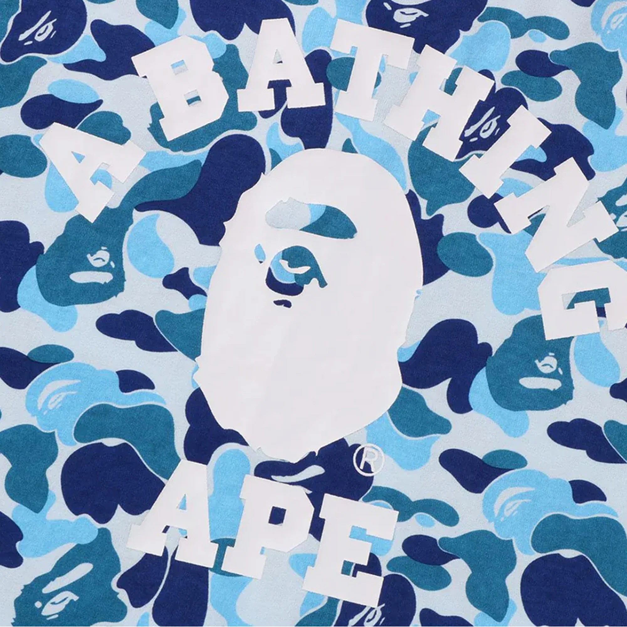 BAPE ABC Camo College Tee 'Blue' - Image 3