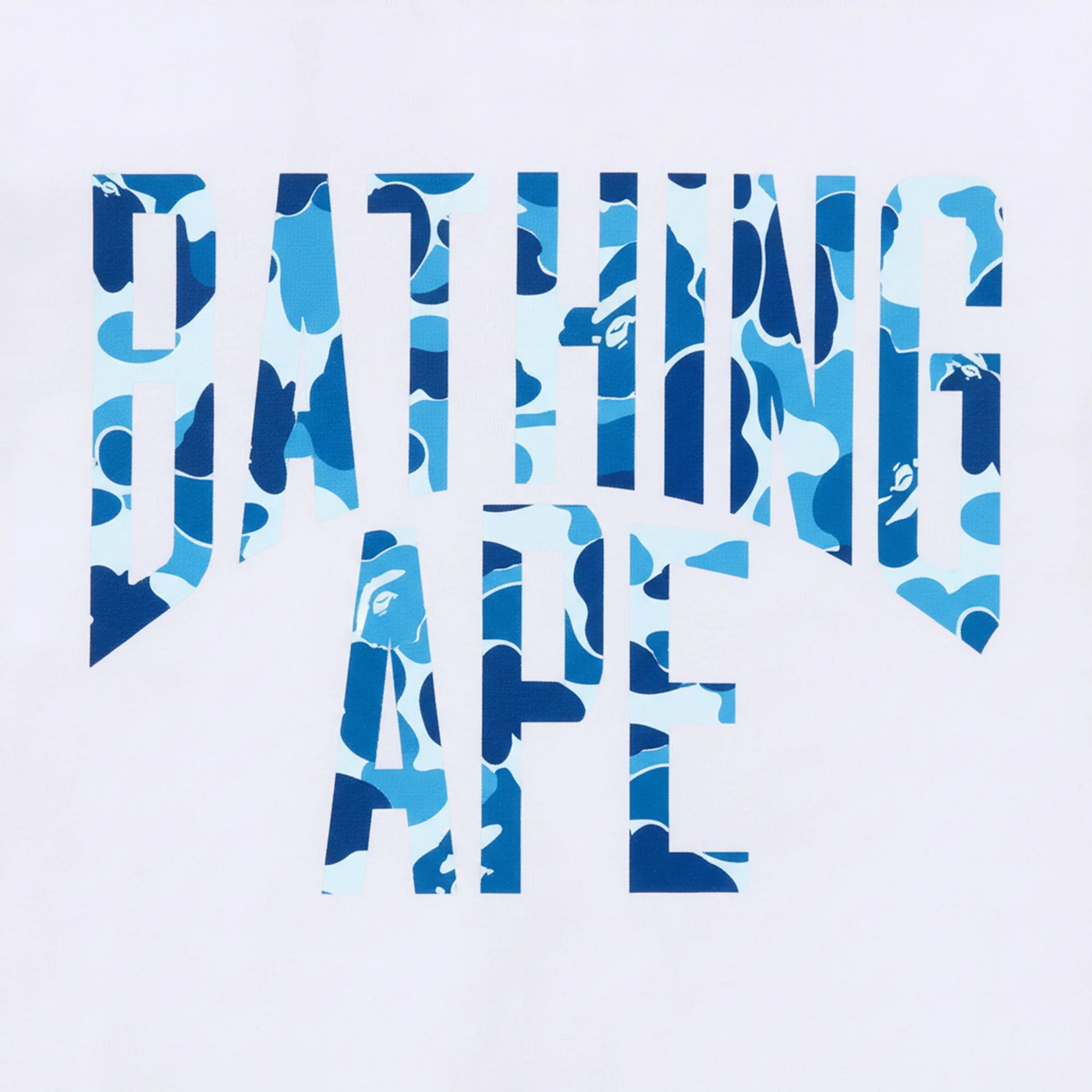 BAPE ABC Camo NYC Logo Tee 'White / Blue' - Image 2