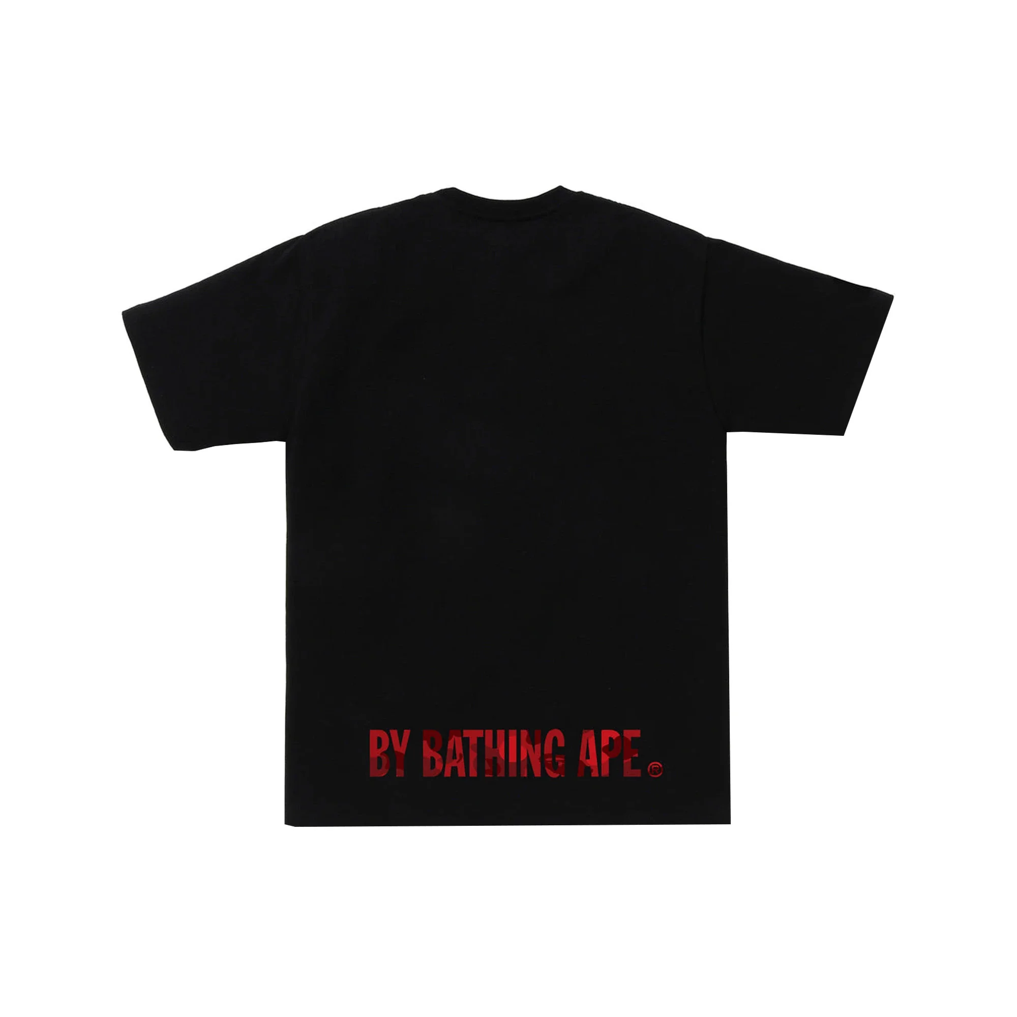 BAPE Color Camo Ape Face STA Tee 'Black / Red' (2025) - Image 2