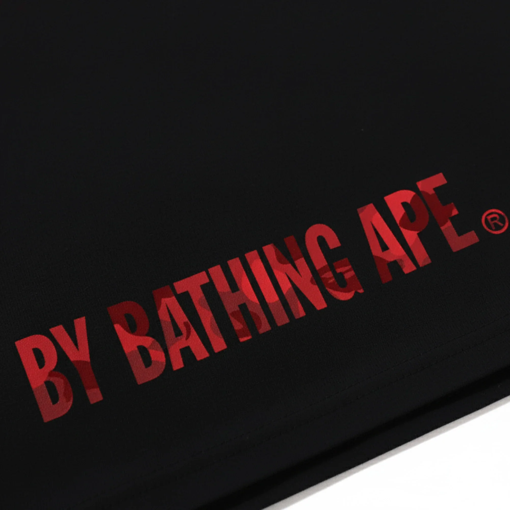 BAPE Color Camo Ape Face STA Tee 'Black / Red' (2025) - Image 4