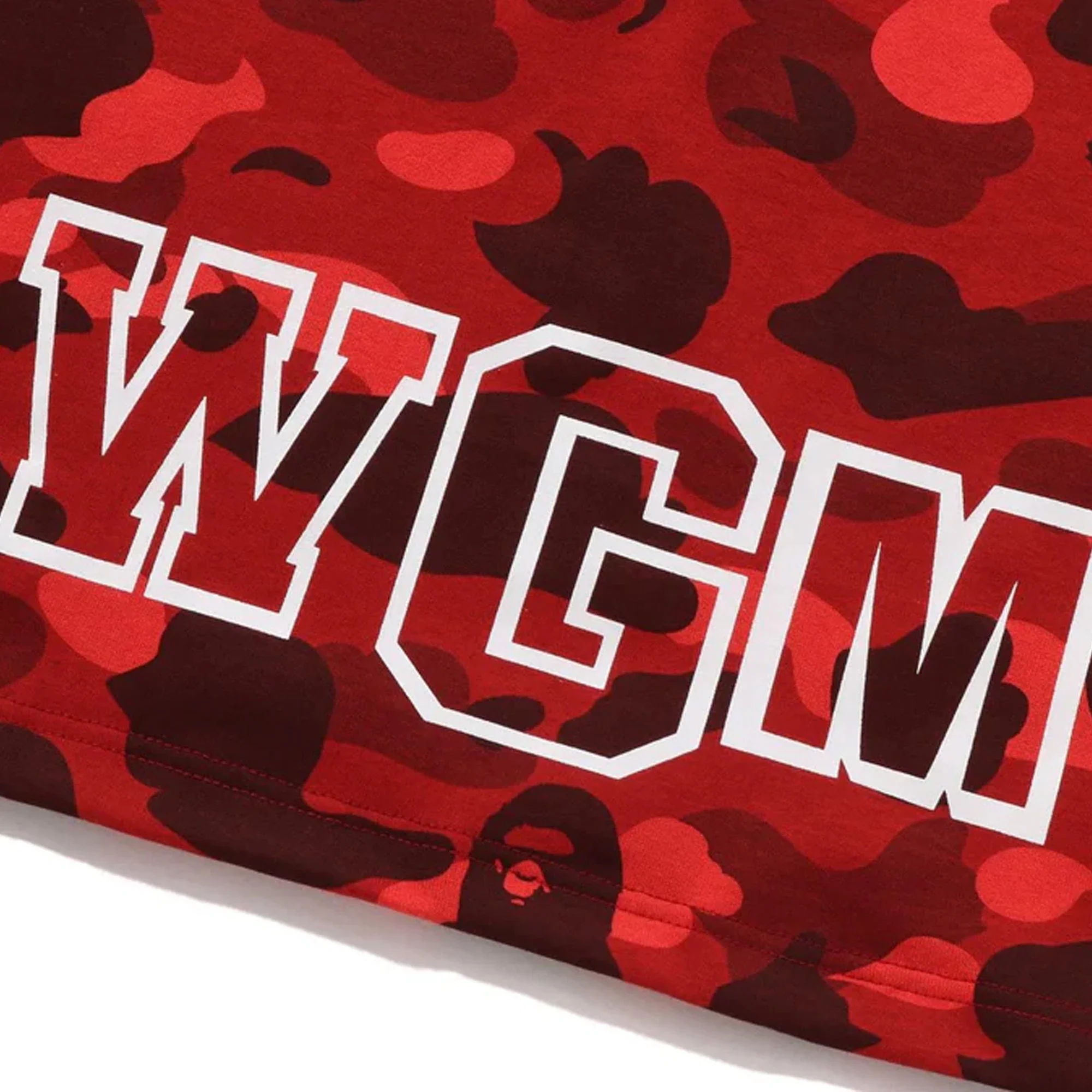 BAPE Color Camo Shark Tee 'Red' - Image 3