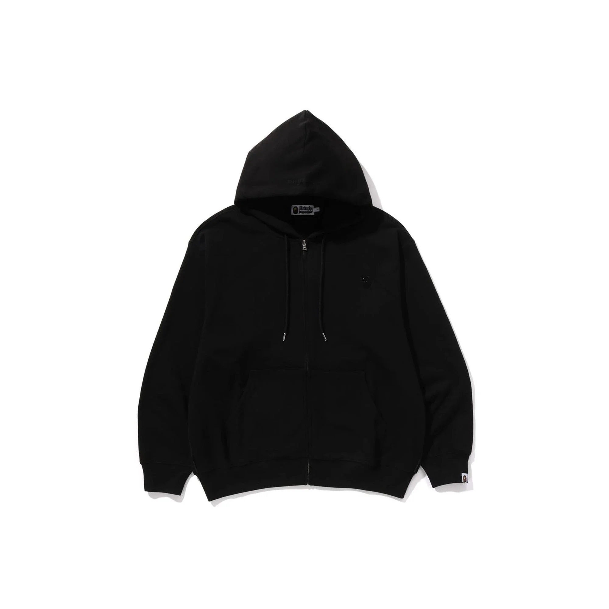 BAPE Metal One Point Zip Up Hoodie 'Black'