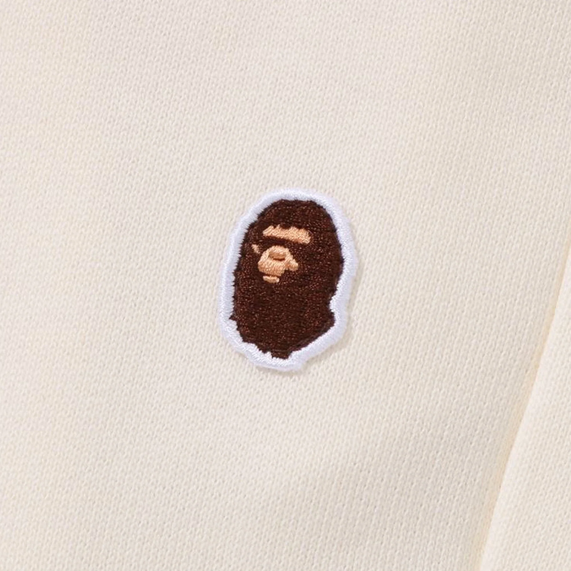 BAPE One Point Relaxed Fit Sweatpants 'Ivory' - Image 5