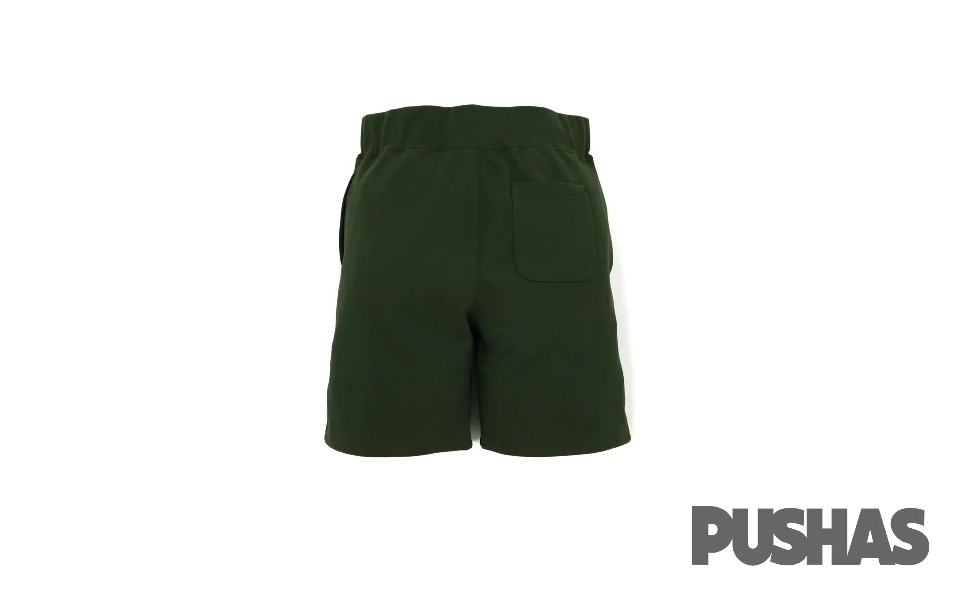 Bape Shark Sweat Shorts 'Olive Drab' (2021) - Image 2