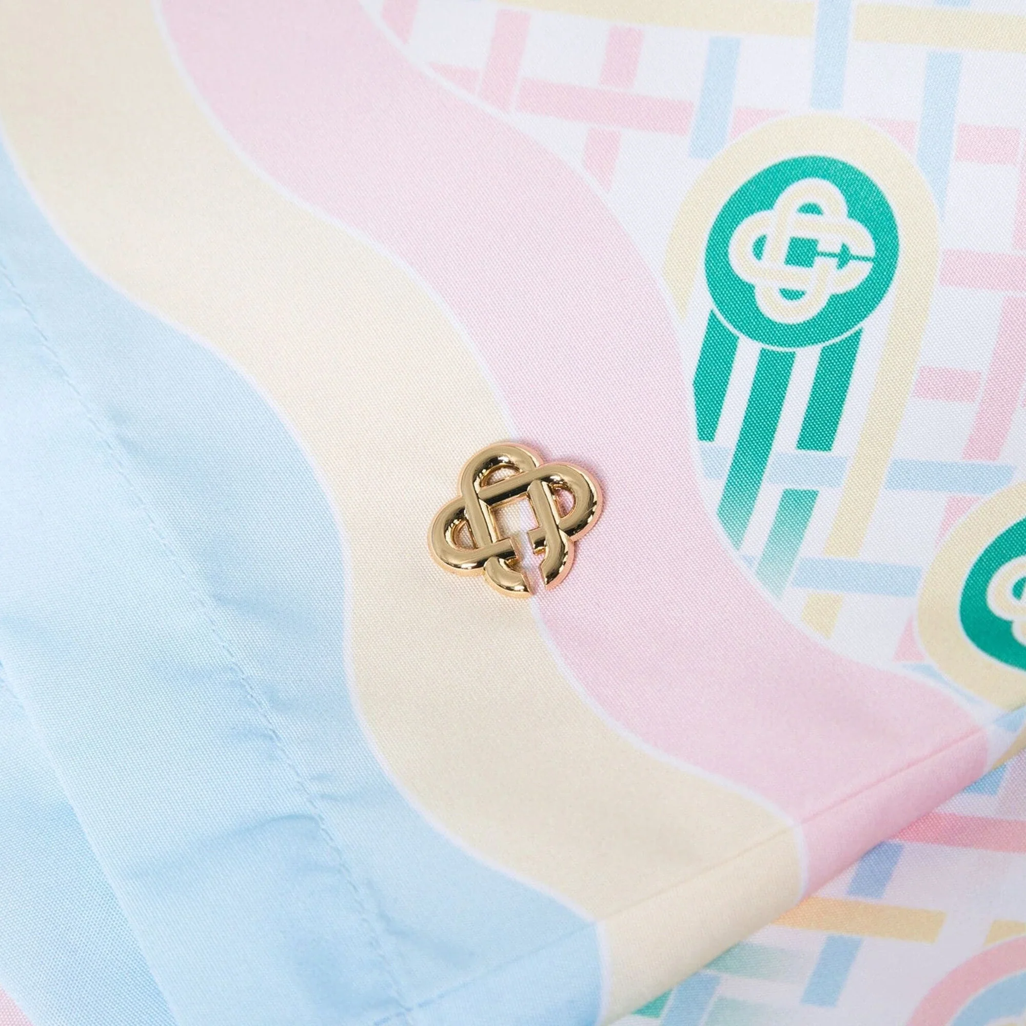 Casablanca Printed Swim Shorts Ping Pong Monogram 'White / Multicolour' - Image 3