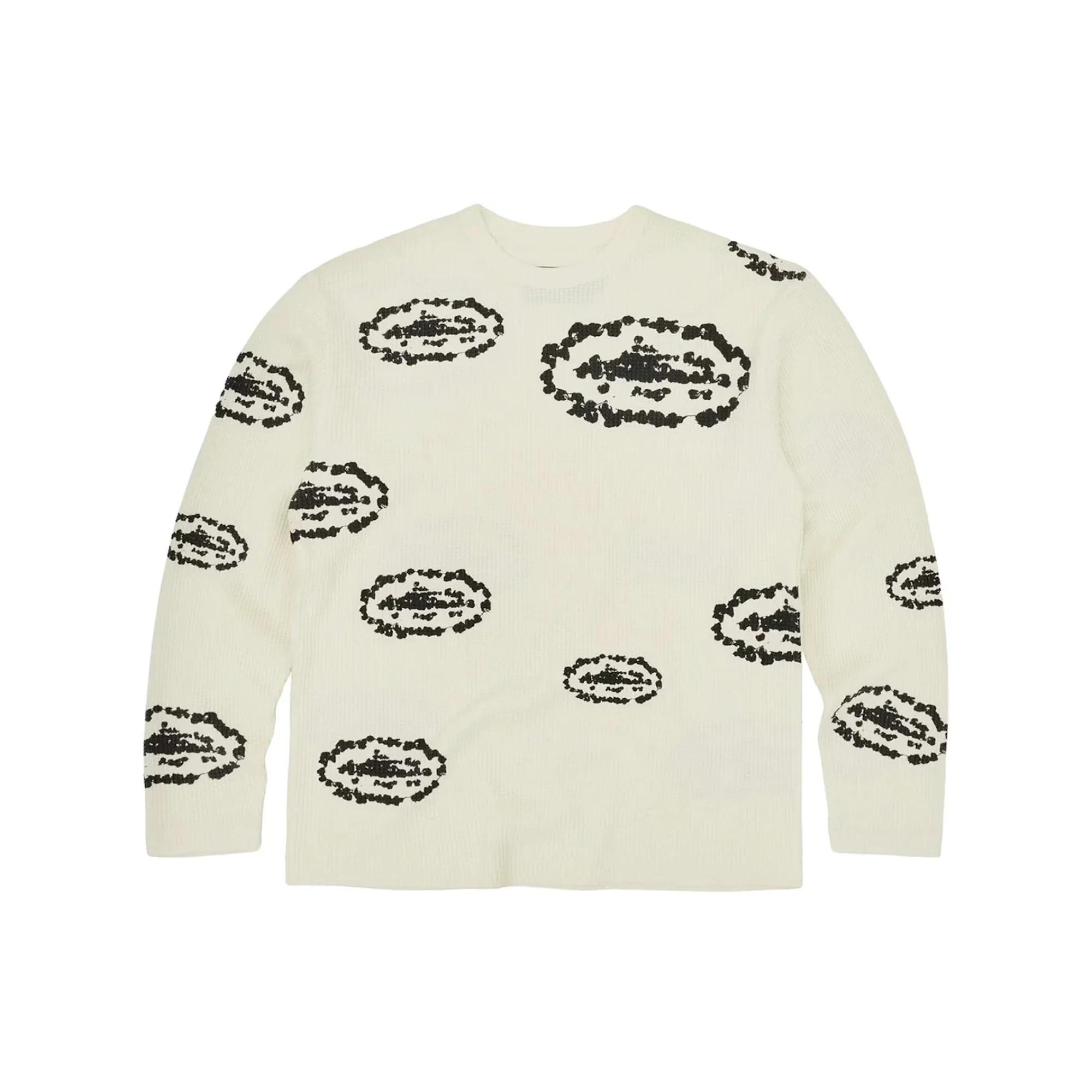 Corteiz x Denim Tears Island Wreath Waffle Thermal 'Cream' (2025)