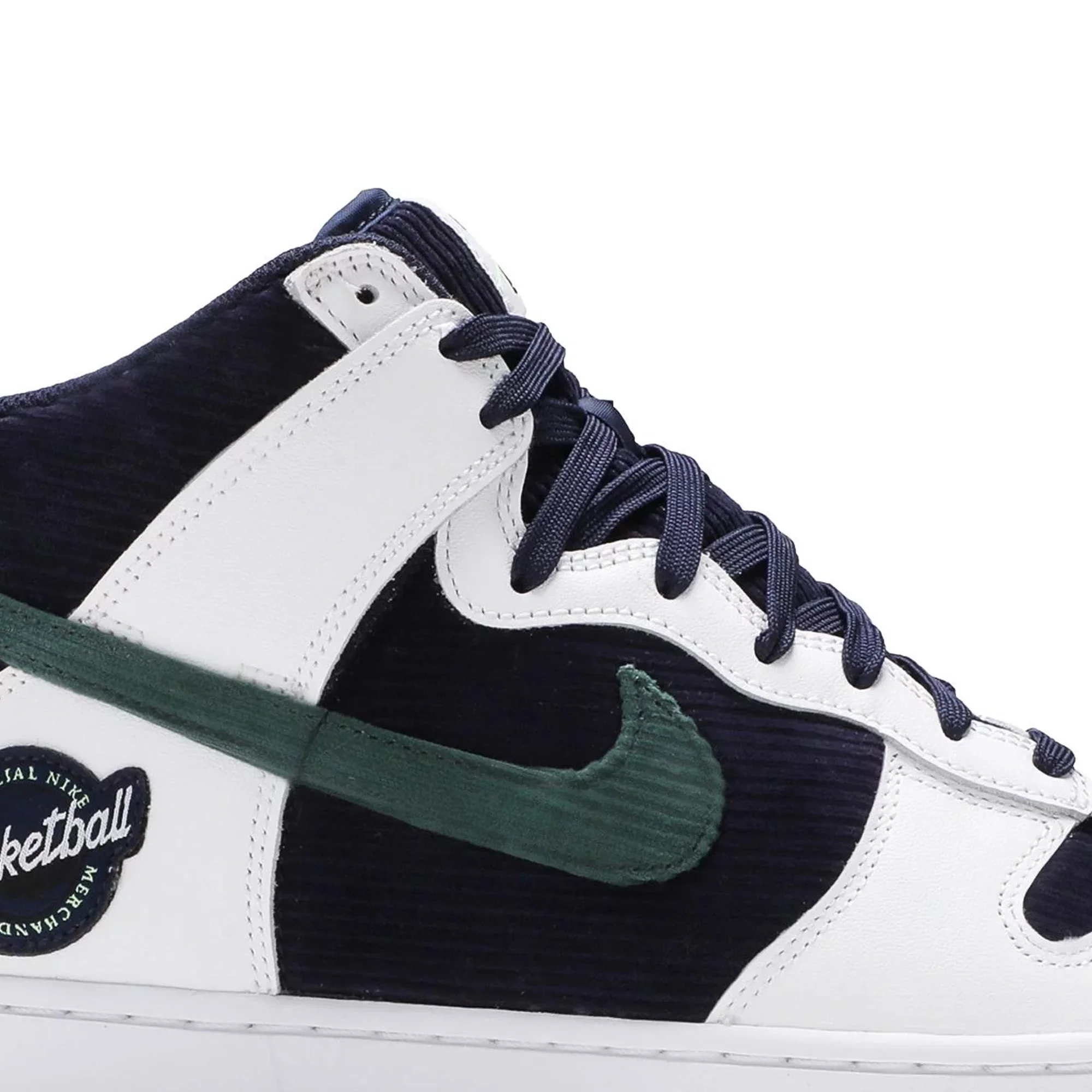 Dunk High 'Sports Specialties White Navy' (2021) - Image 7