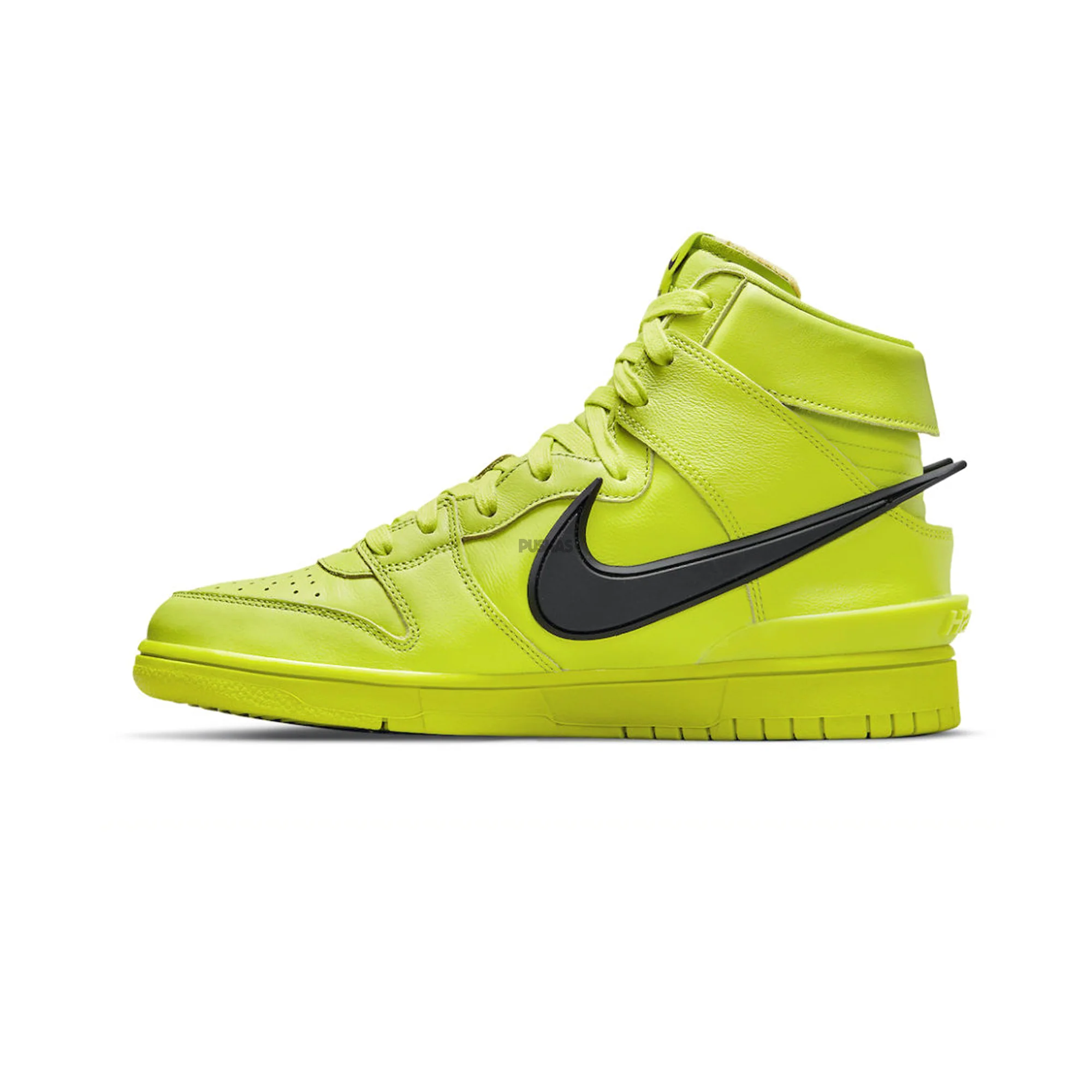 Nike Dunk High AMBUSH 'Flash Lime' (2021) - Image 3