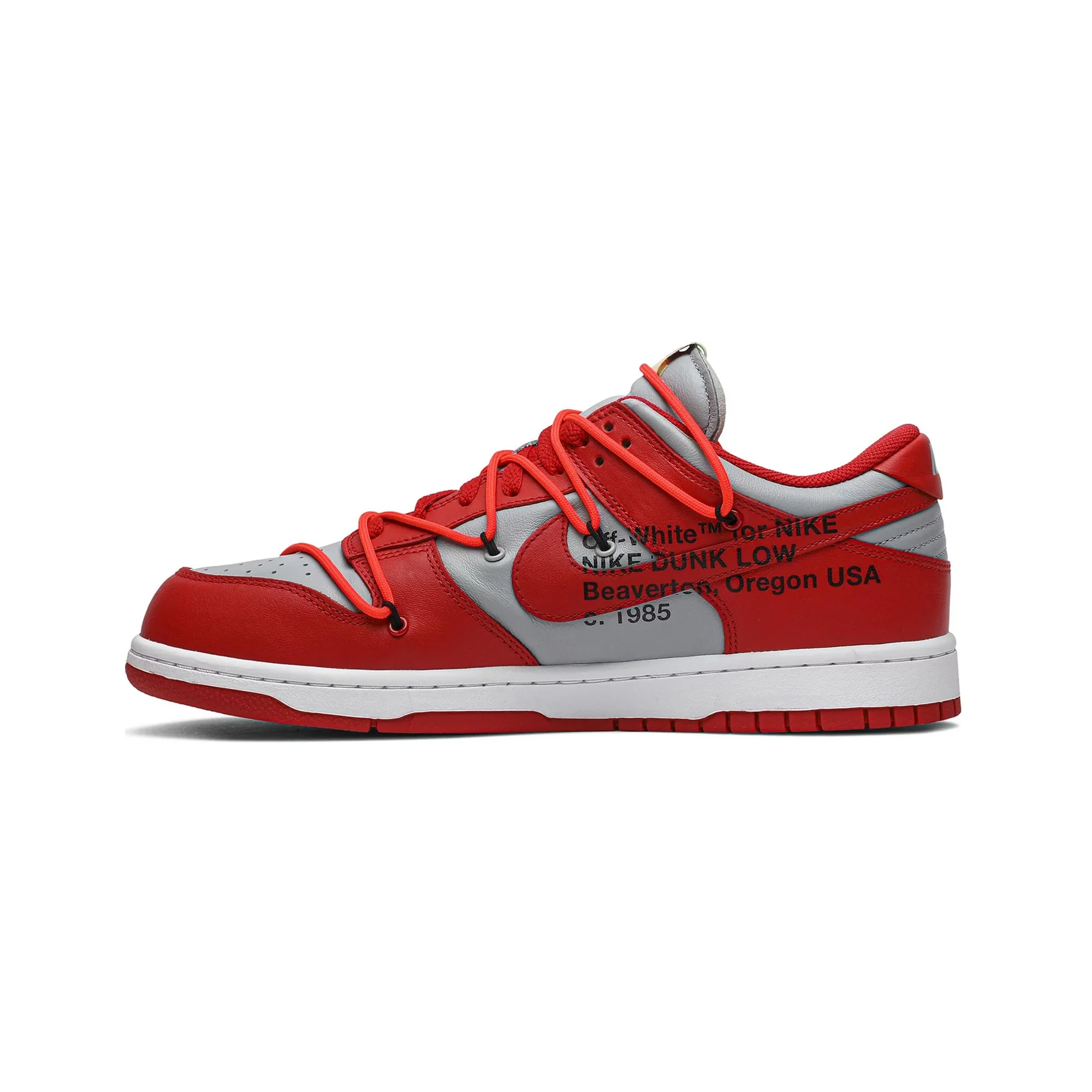 Dunk Low x Off-White - University Red (New) - Image 3