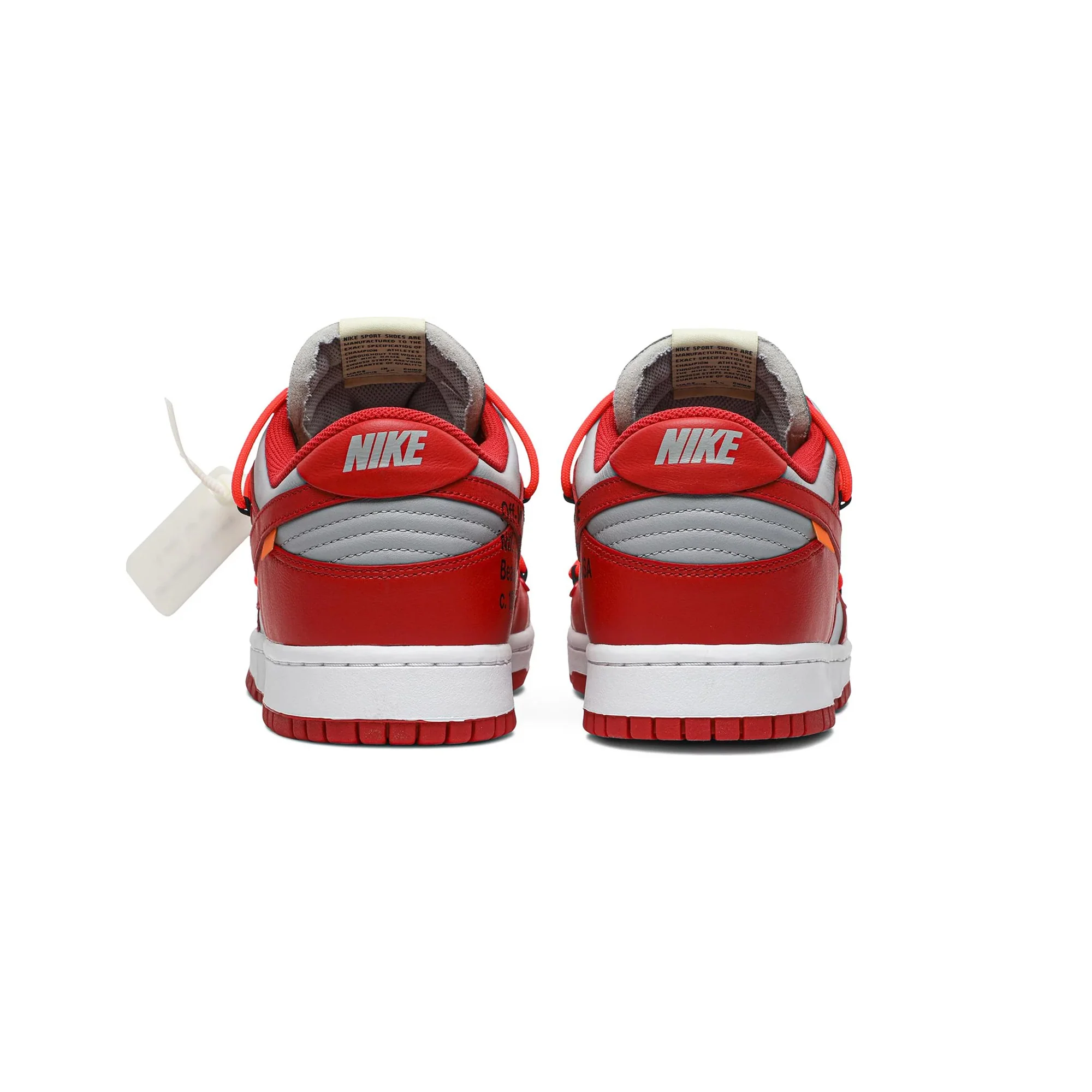 Dunk Low x Off-White - University Red (New) - Image 4