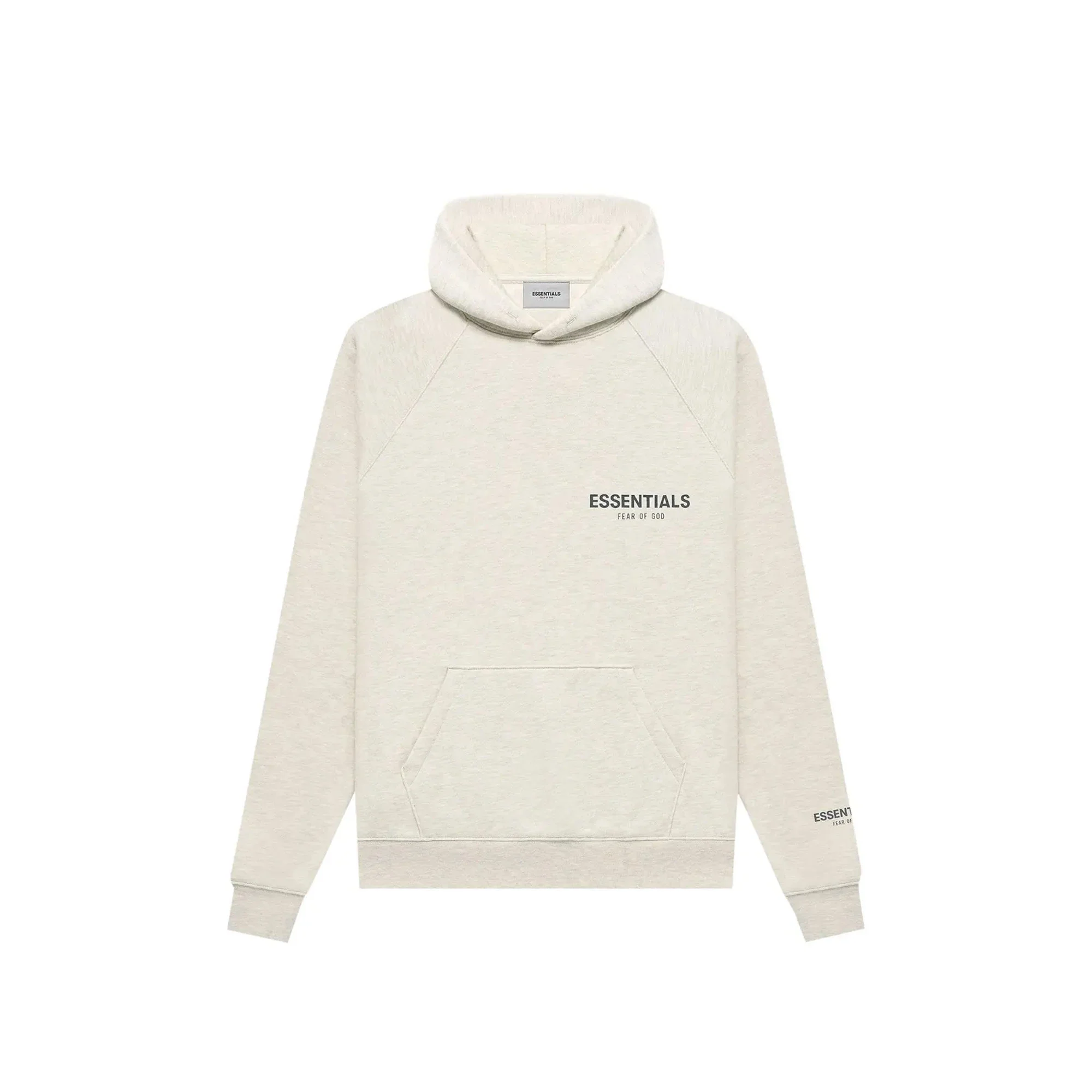 ESSENTIALS Pull-Over Hoodie 'Heather Oatmeal' SS21