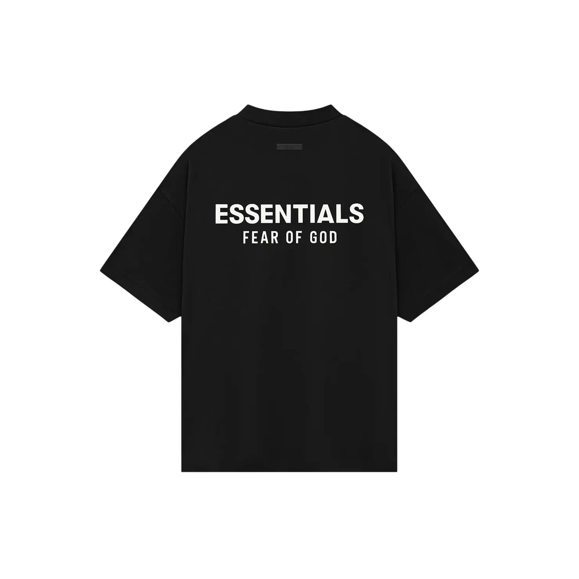Fear of God Essentials Jersey Crewneck T-Shirt 'Black' (2024) - Image 2