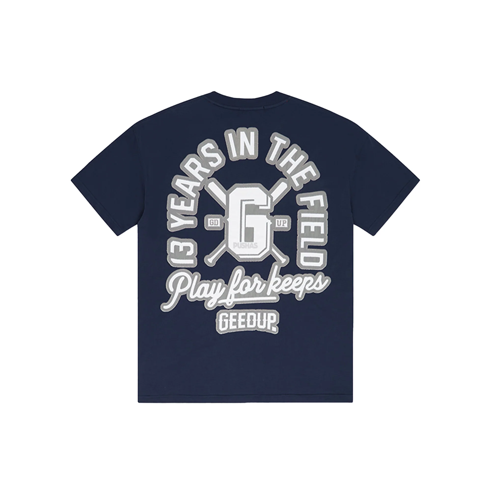 Geedup 13YR Play For Keeps T-Shirt 'Navy White' - Image 2