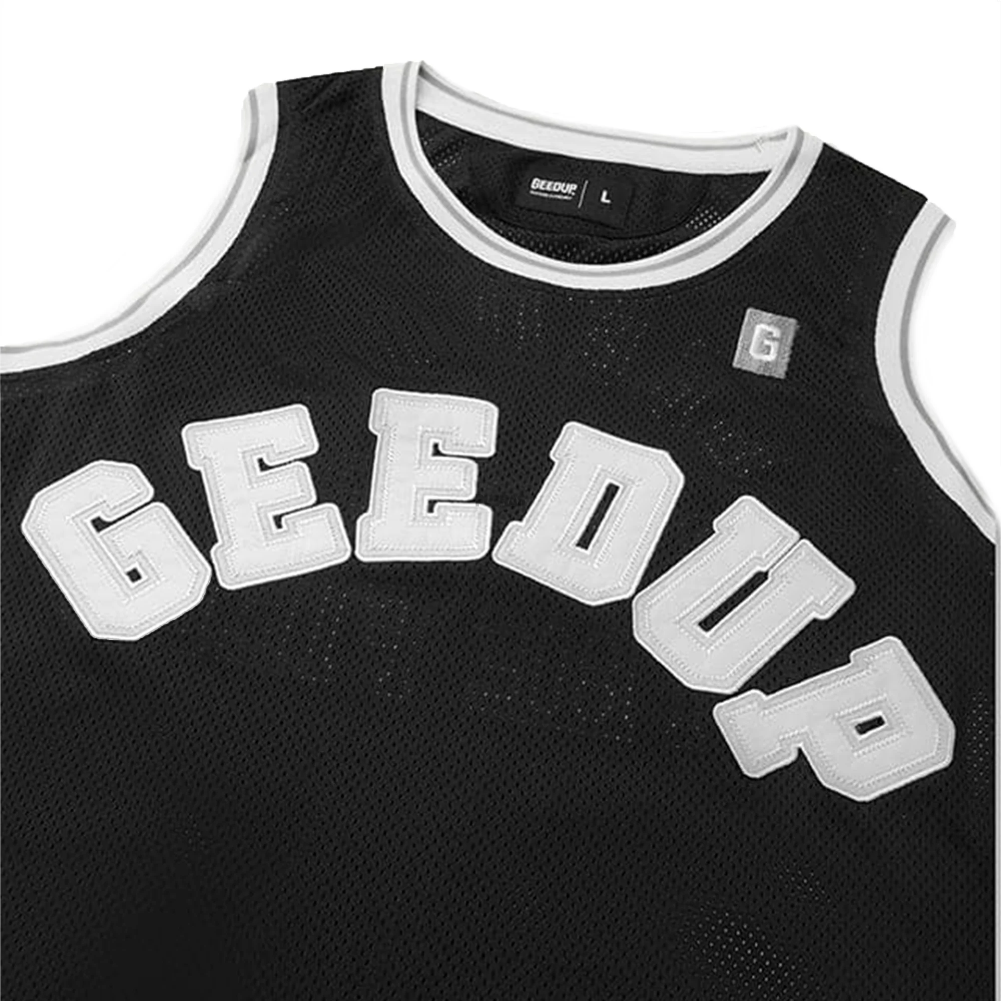 Geedup College Logo B-Ball Jersey 'Black' - Image 3
