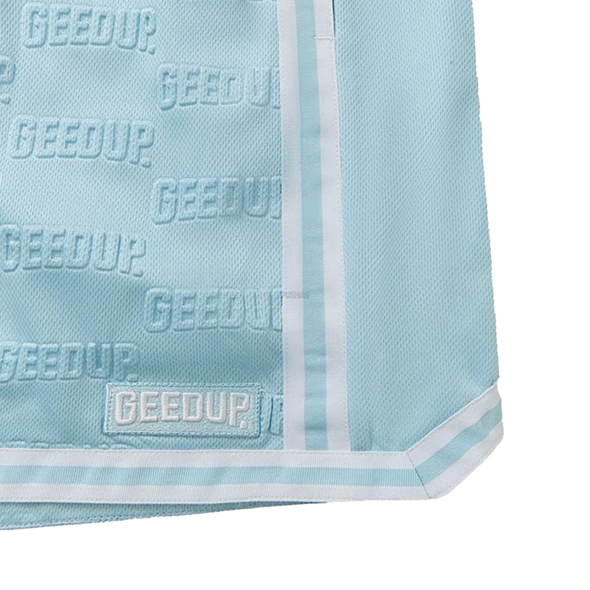Geedup Emboss Mesh Shorts 'Cool Blue' - Image 4