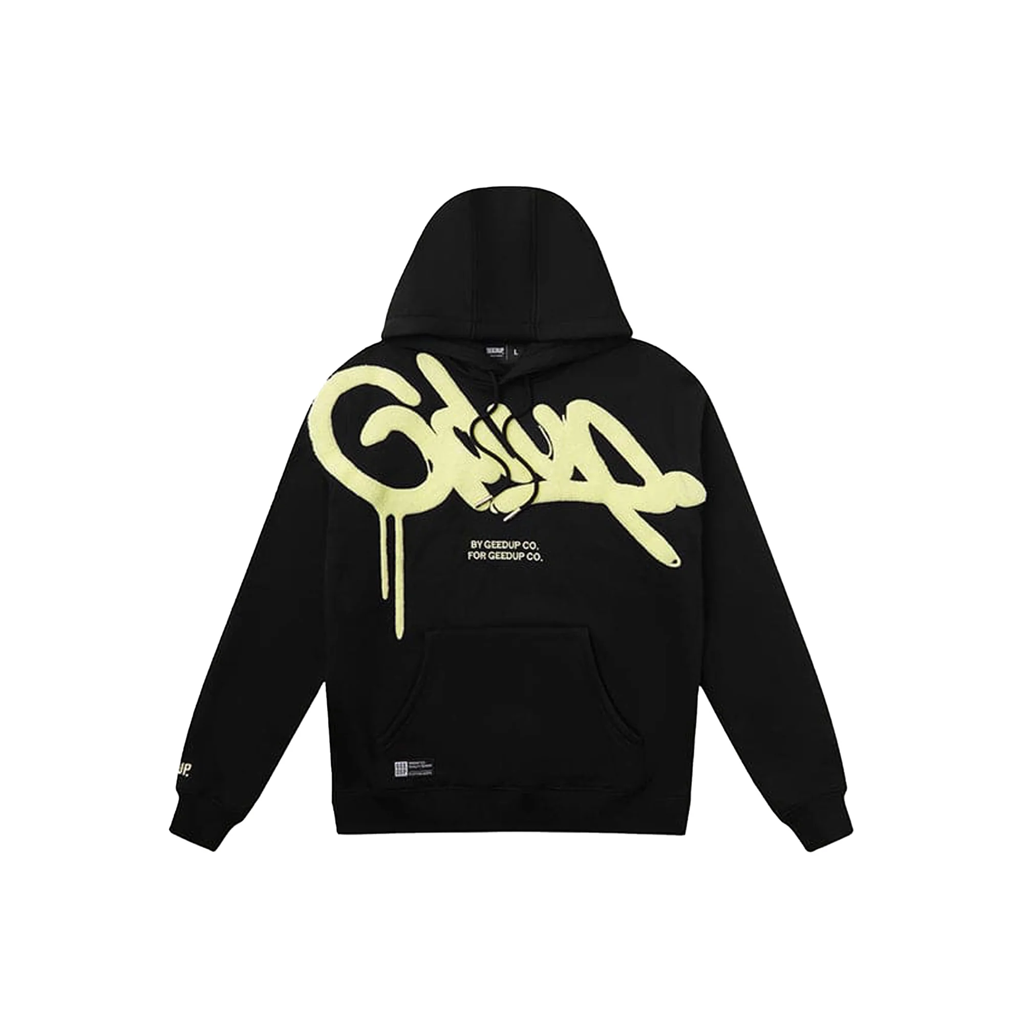 Geedup Handstyle Hoodie 'Black / Sorbet' (2025)
