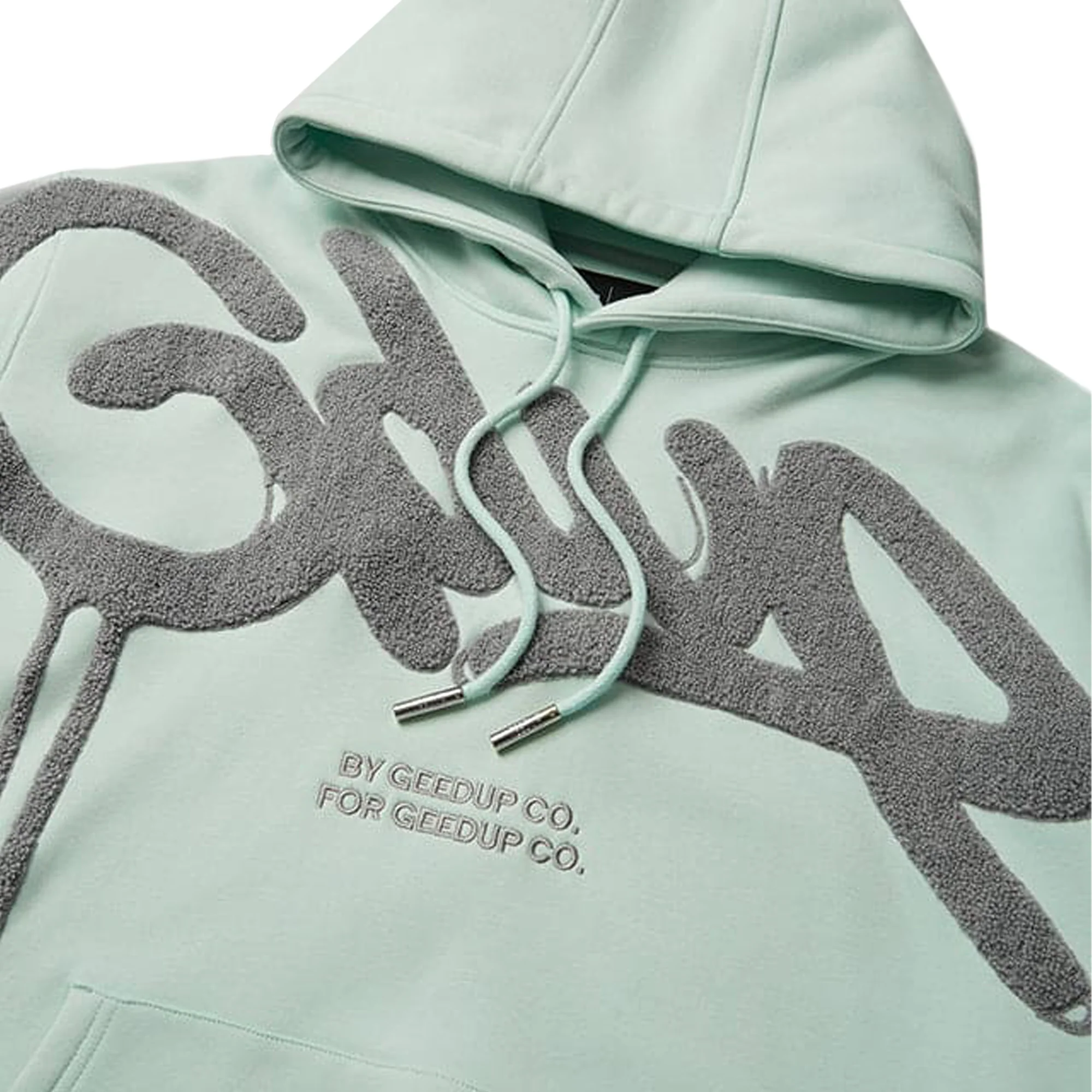 Geedup Handstyle Hoodie 'Teal / Grey' (2025) - Image 2