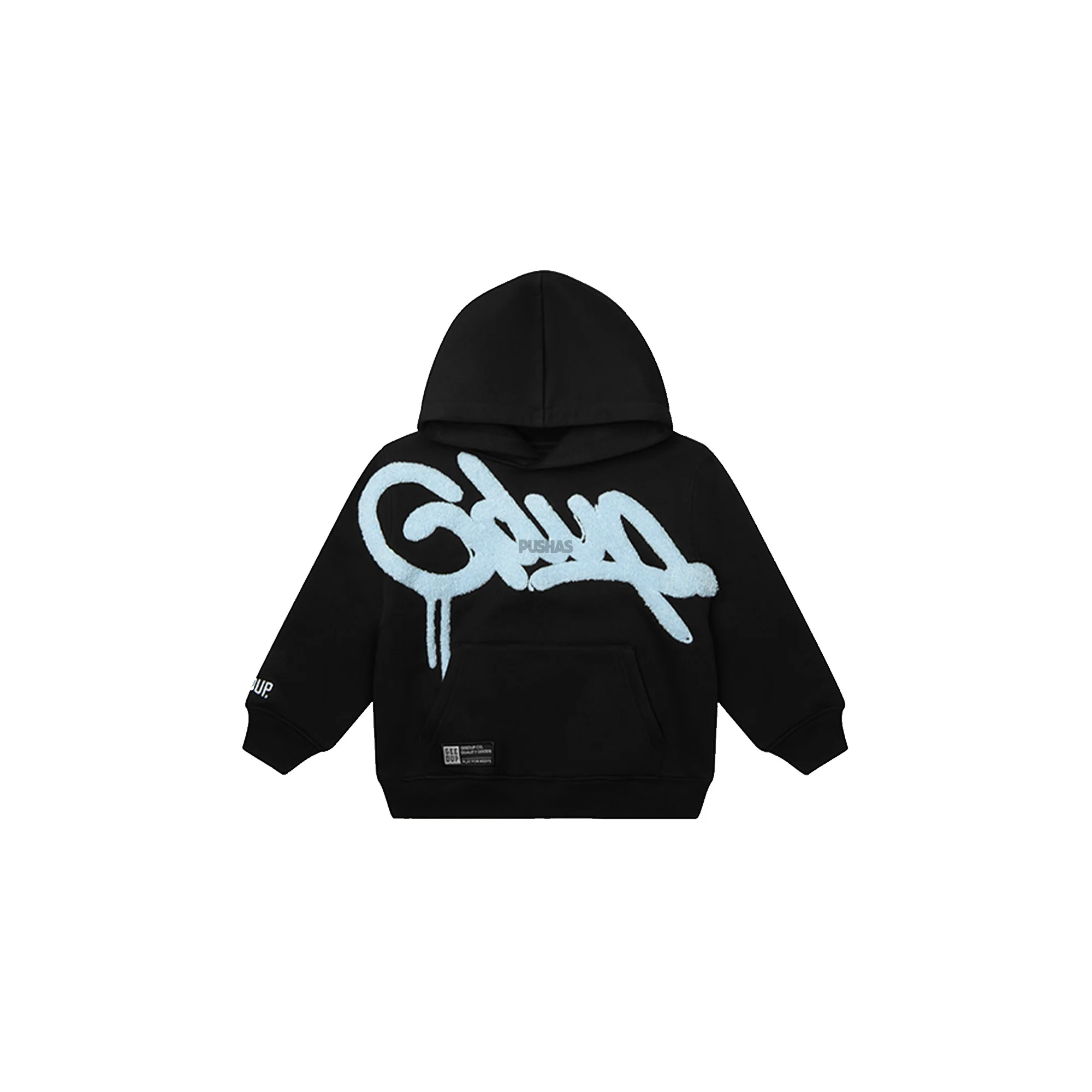 Geedup Handstyle Kids Tracksuit 'Black / Baby Blue' (2024) - Image 3