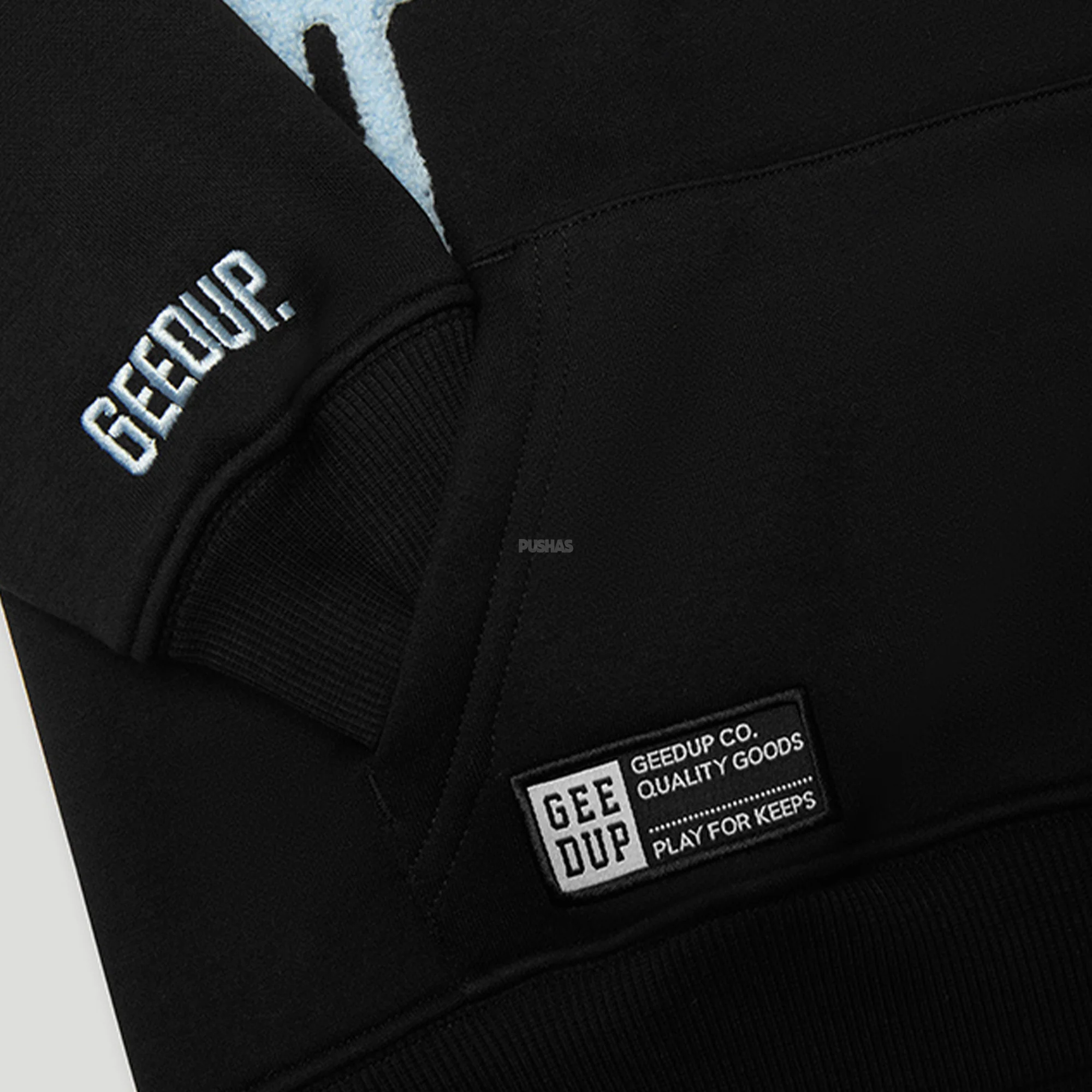 Geedup Handstyle Kids Tracksuit 'Black / Baby Blue' (2024) - Image 4
