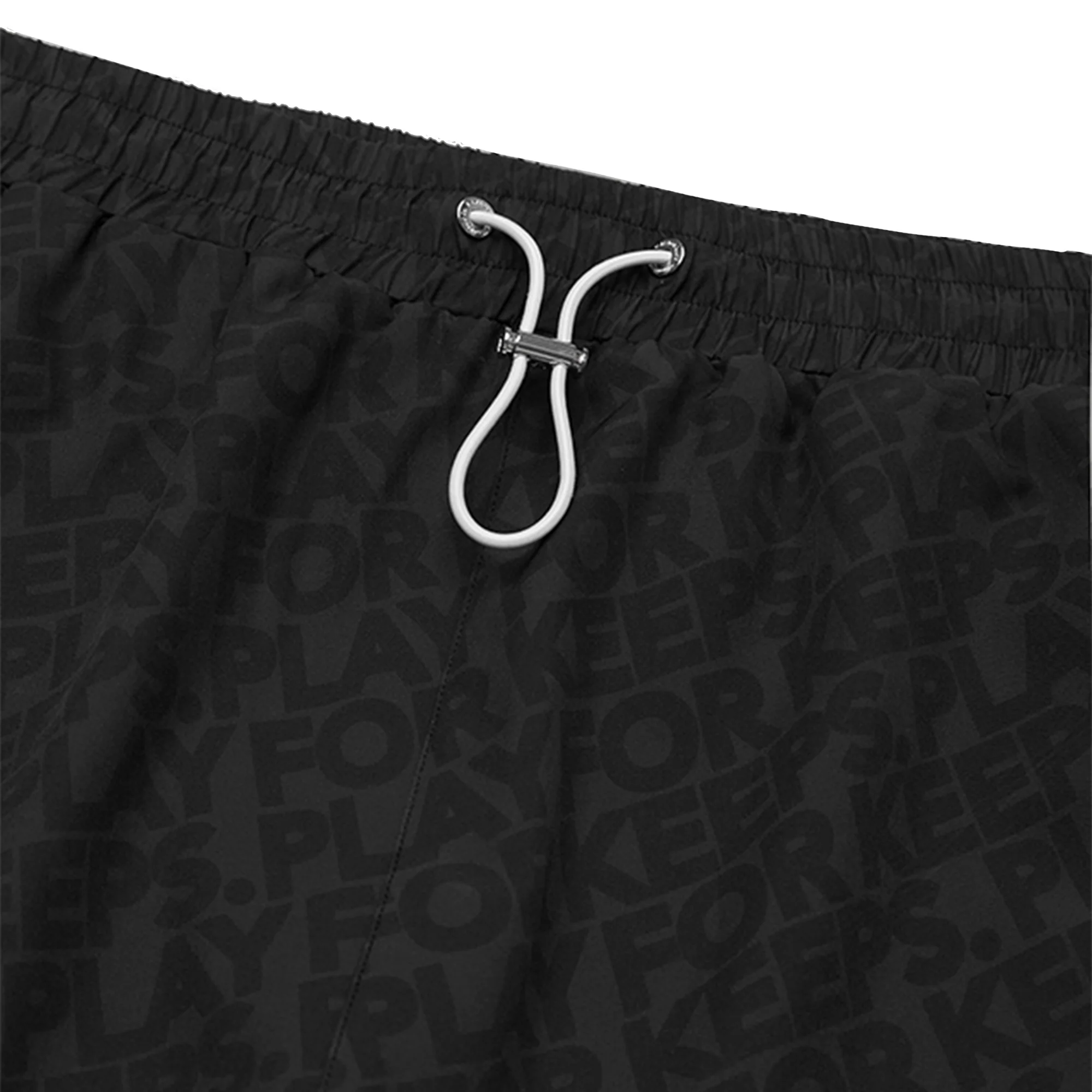 Geedup Handstyle / Play For Keeps Monogram Swim Shorts 'Black / Pink' (2024) - Image 2
