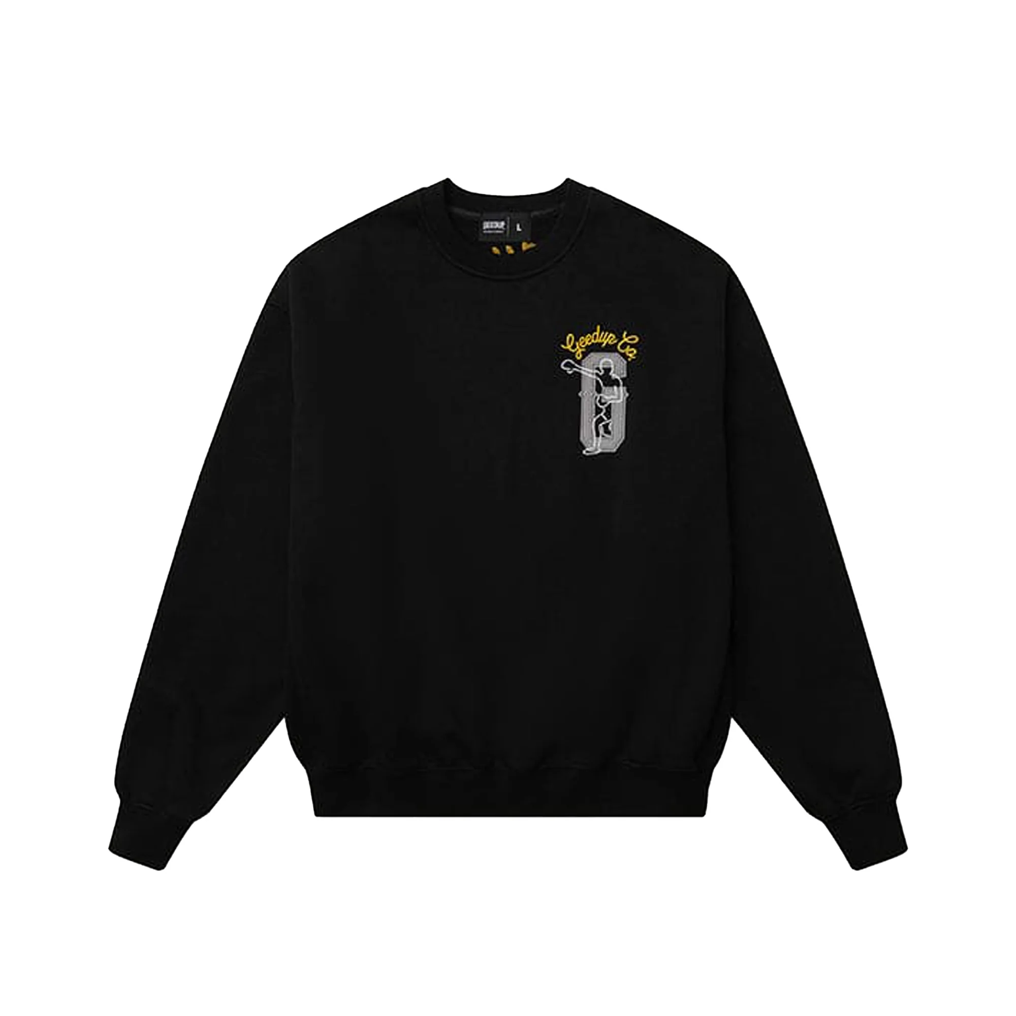 Geedup PFK Boxer Crewneck 'Black / Yellow' (2025) - Image 2