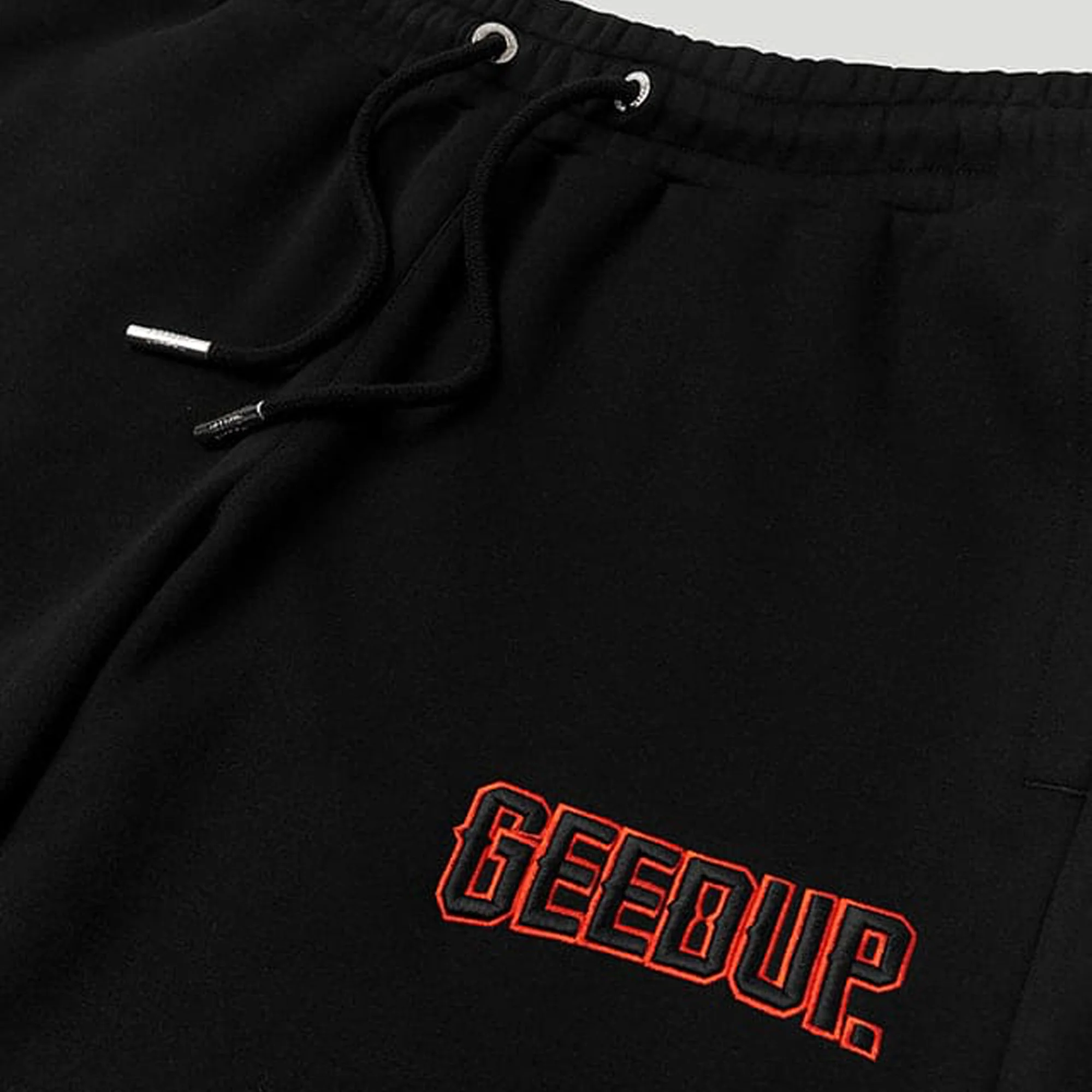 Geedup Play For Keeps EMB Shorts 'Black / Black Orange' (2024) - Image 2