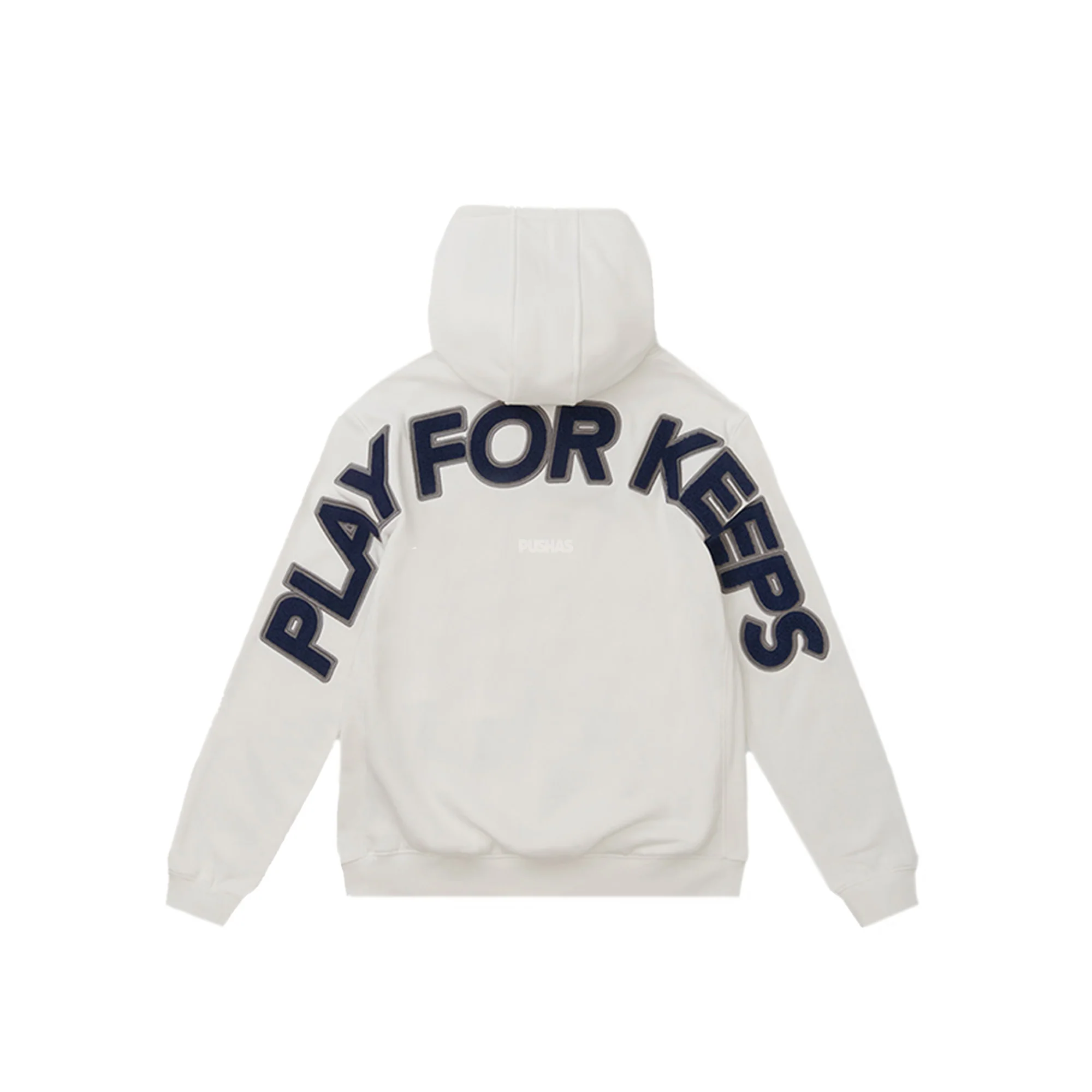 Geedup Play for Keeps Hoodie 'Off White/Navy' - Image 2