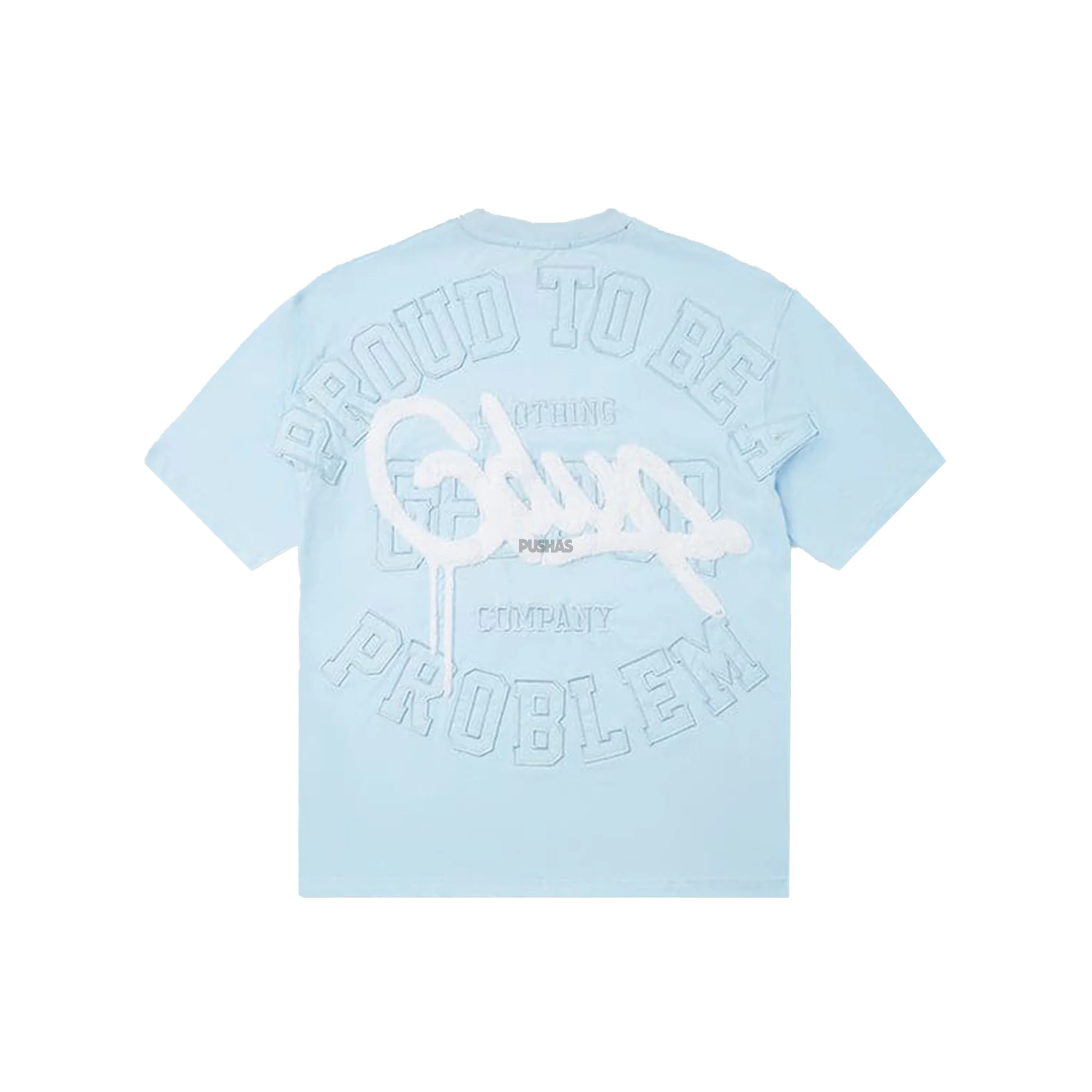 Geedup Proud To Be A Problem T-Shirt 'Cool Blue / White' - Image 2